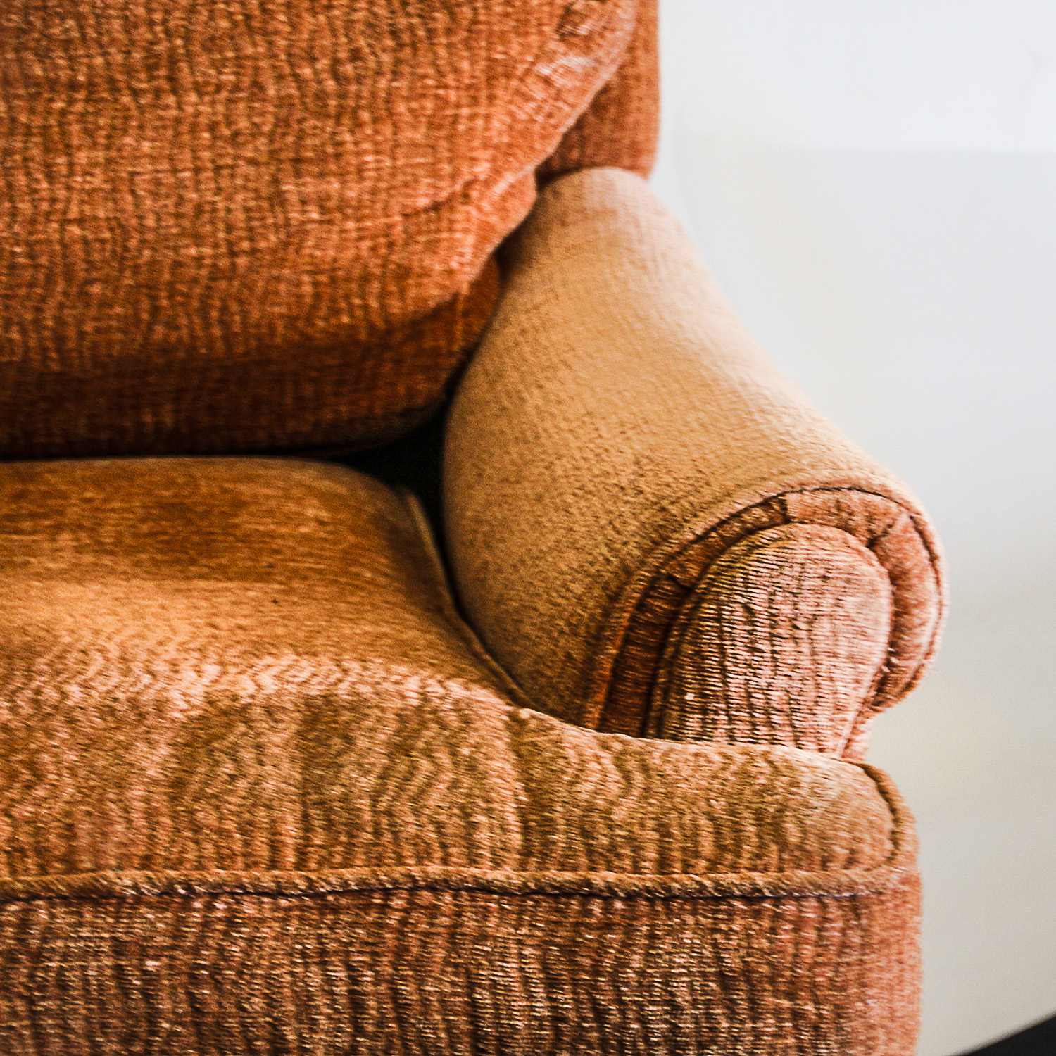 Upholstered Lounge Chair with Ottoman