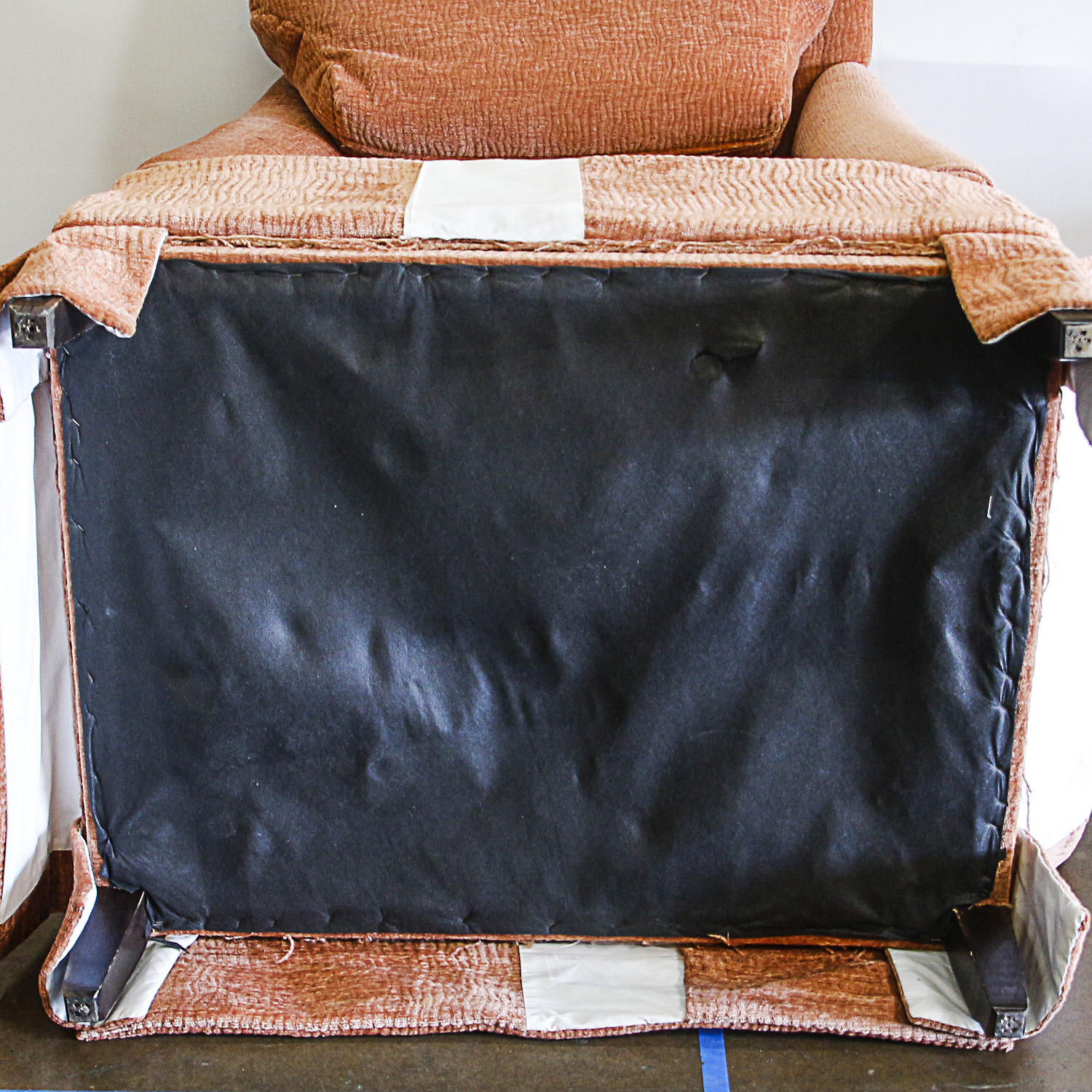 Upholstered Lounge Chair with Ottoman