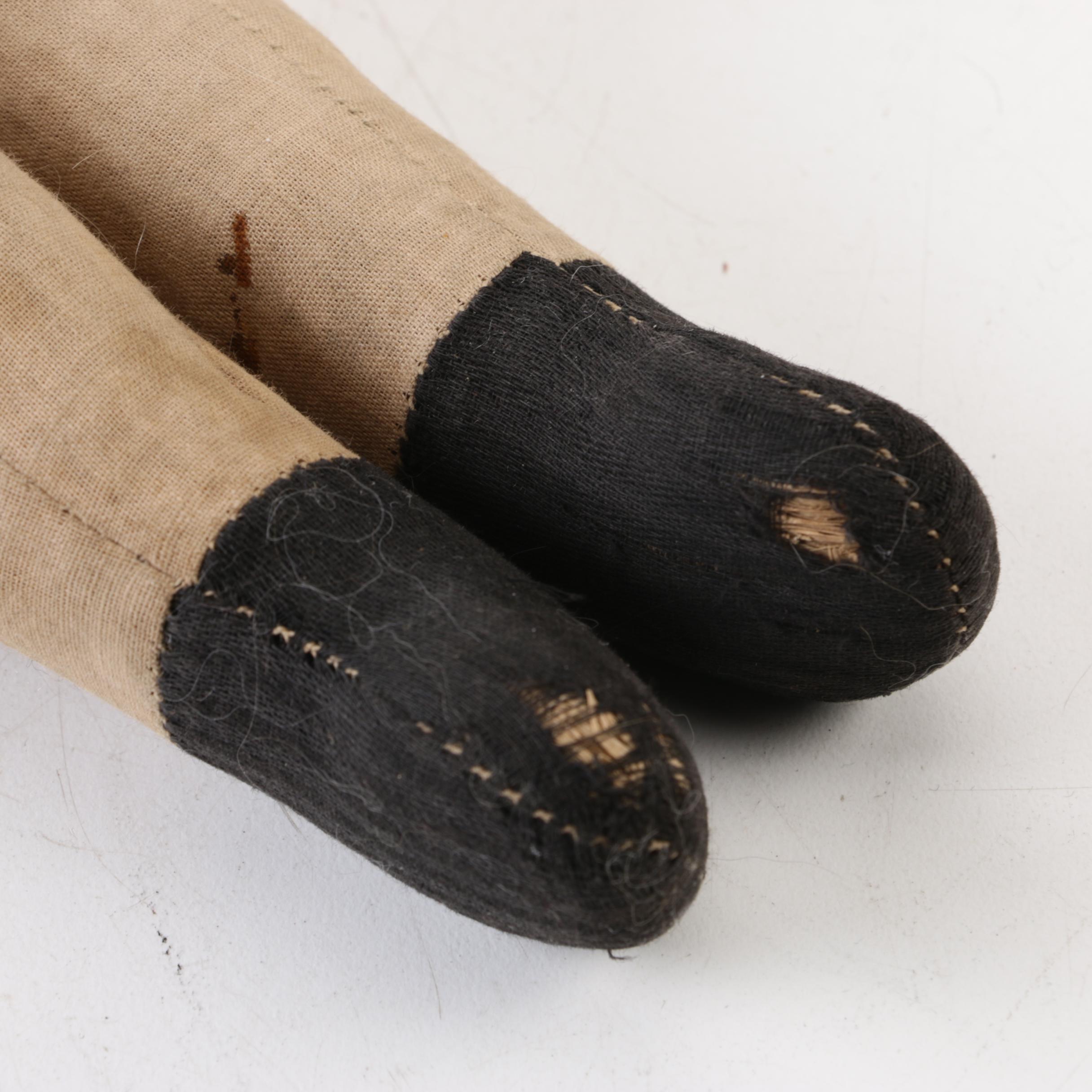 Circa 1890s Minerva Head Doll with Composition and Cloth Body