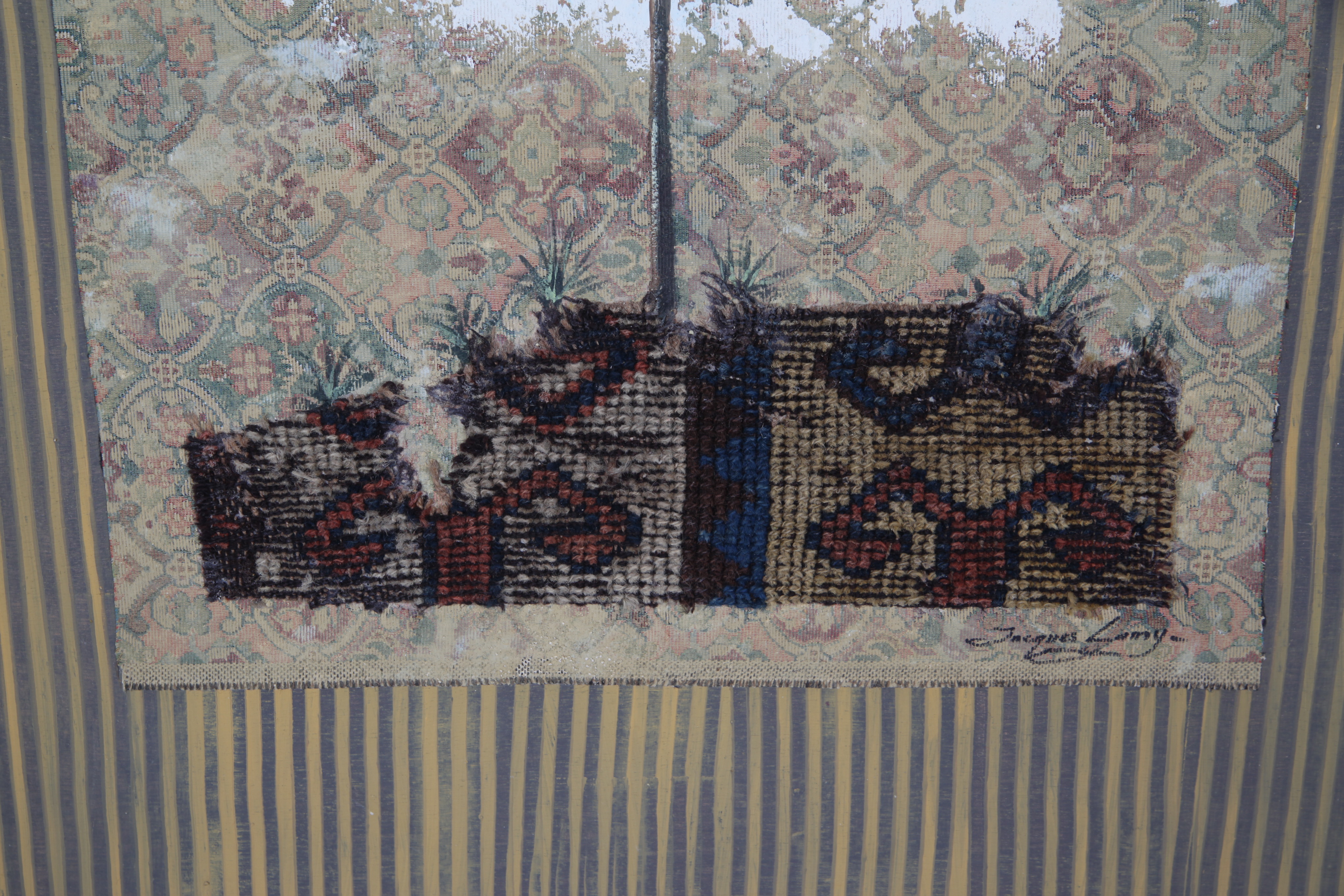 Jacques Lamy Contemporary Mixed Media Painting of Weeping Willow