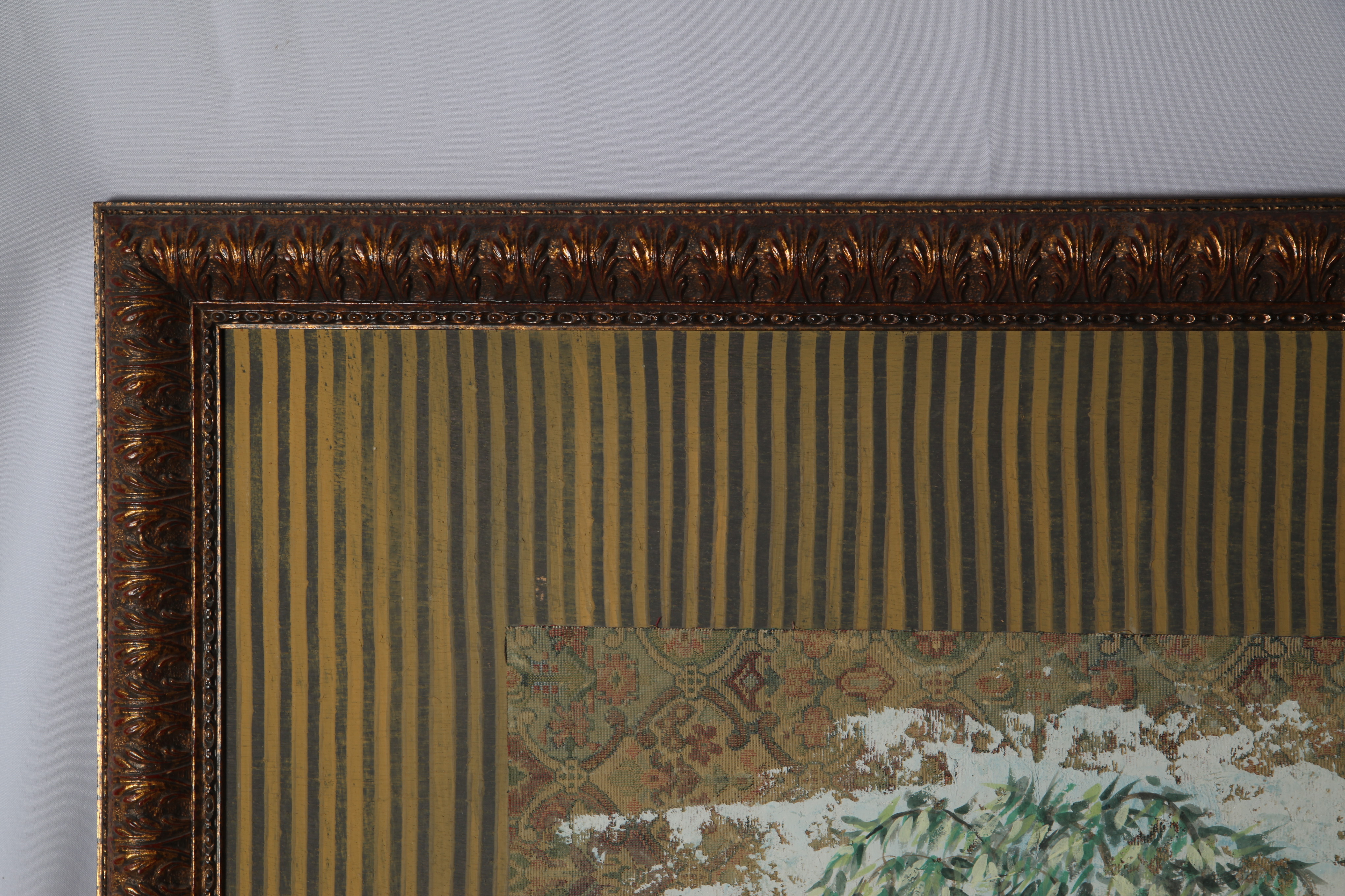 Jacques Lamy Contemporary Mixed Media Painting of Weeping Willow