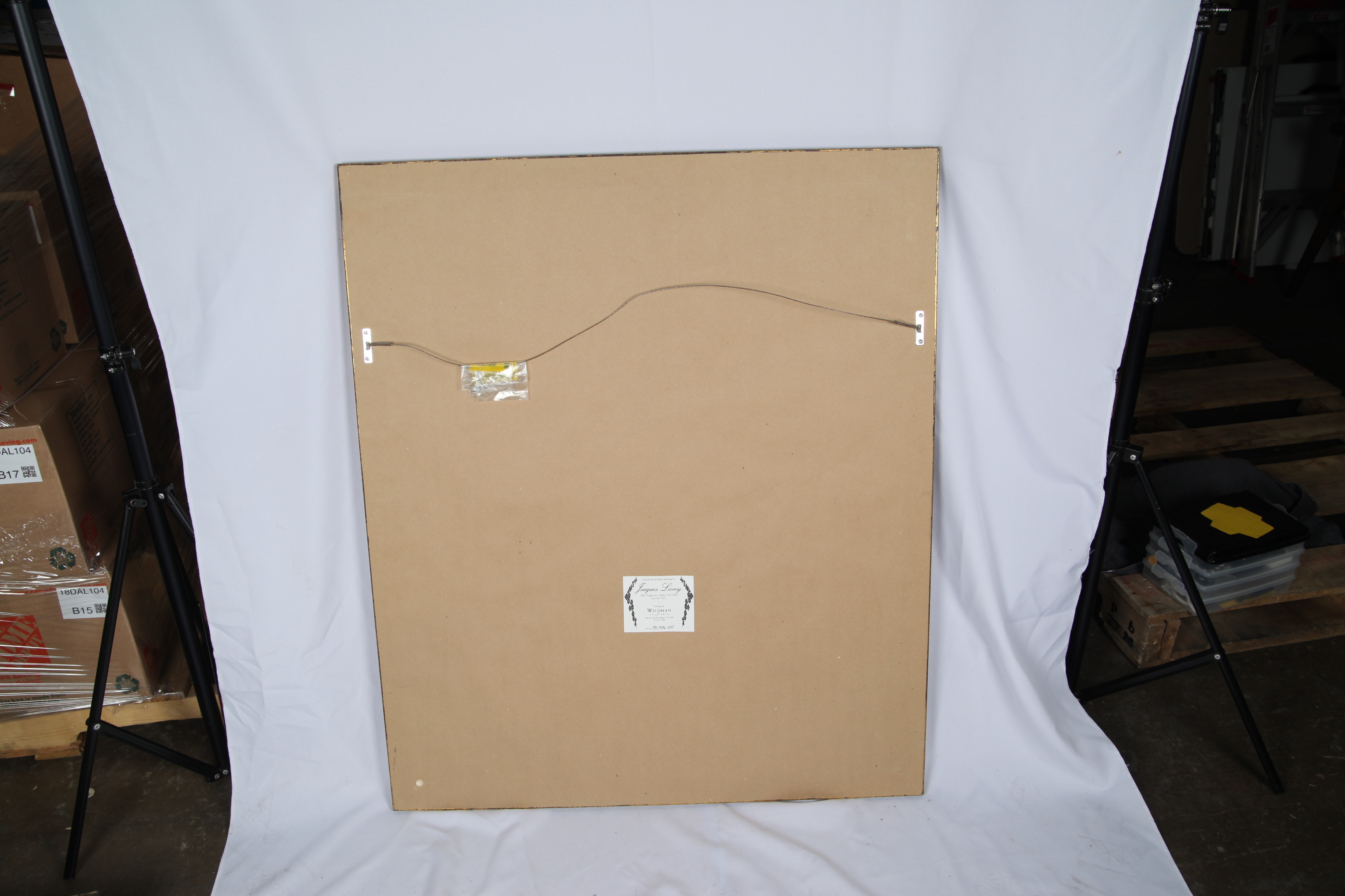 Jacques Lamy Contemporary Mixed Media Painting of Weeping Willow