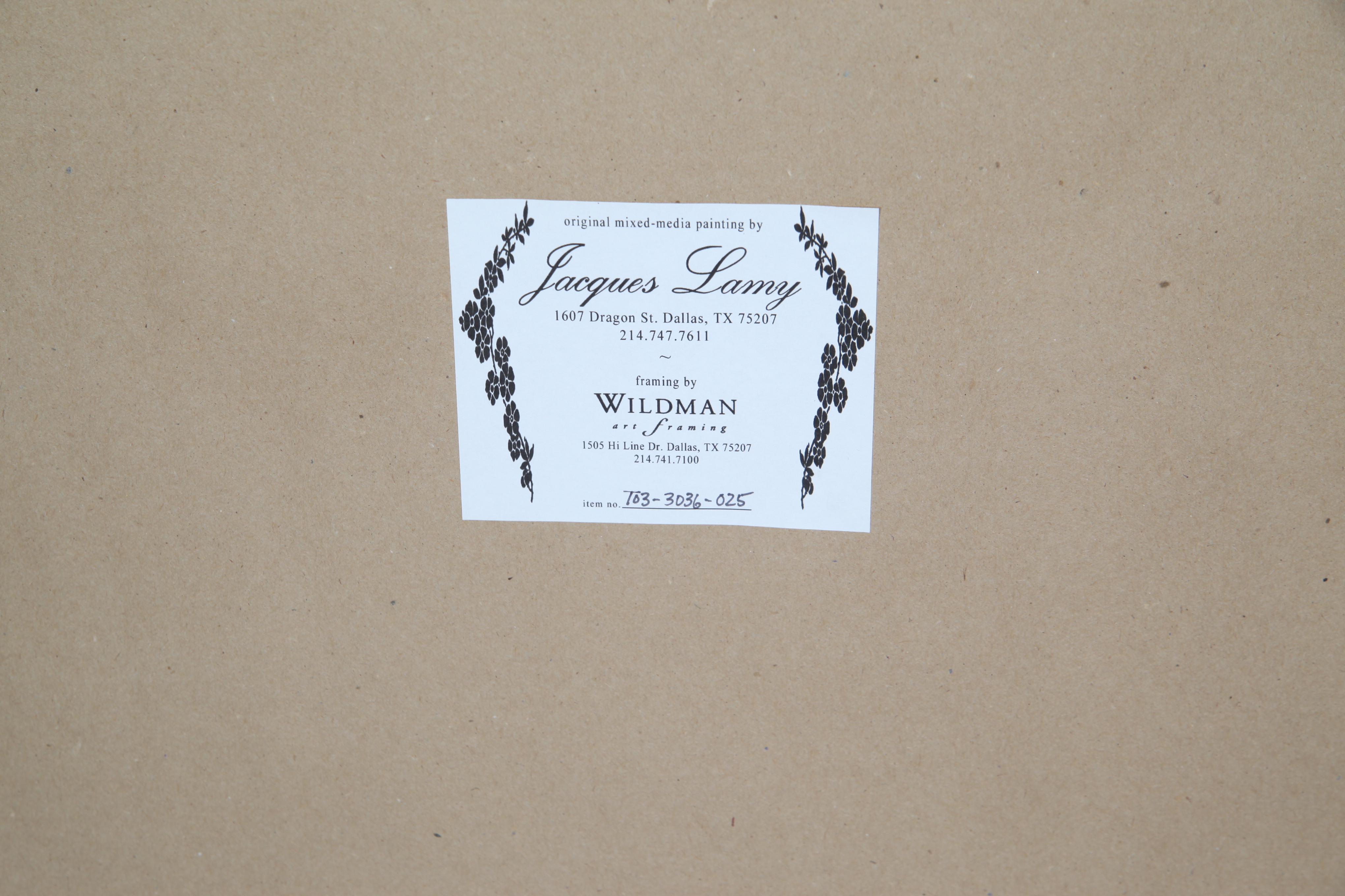 Jacques Lamy Contemporary Mixed Media Painting of Weeping Willow