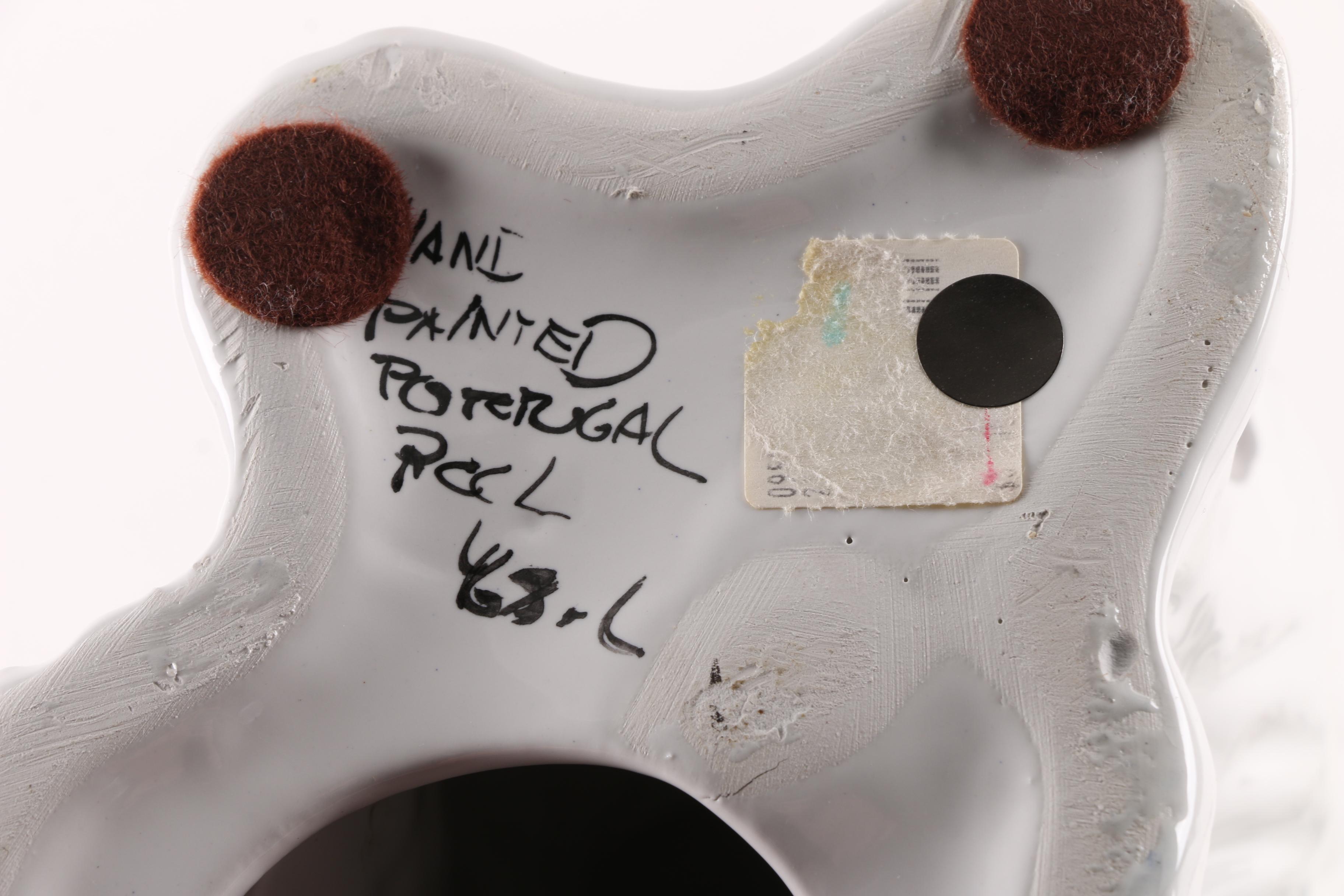 Hand-Painted Ceramic Portuguese Dog Figurines