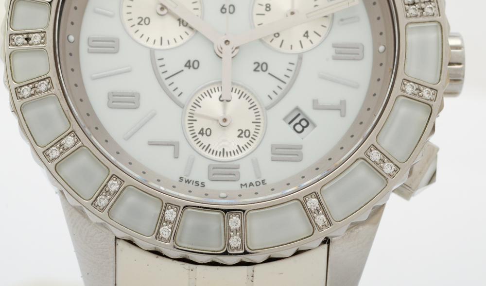 Christian Dior "Christal" Diamond Accented Chronograph Watch