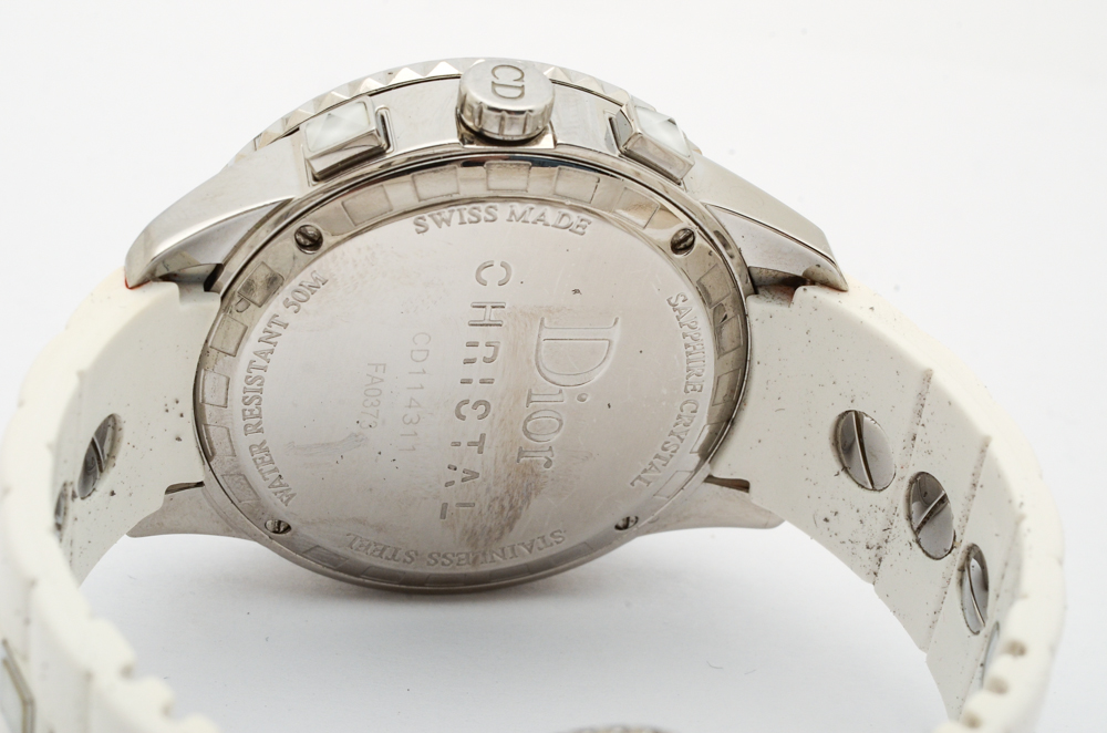 Christian Dior "Christal" Diamond Accented Chronograph Watch