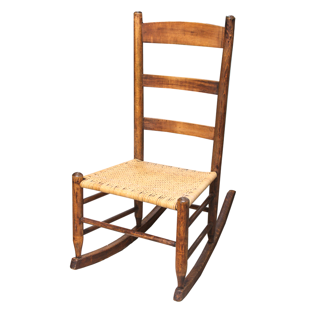 Antique Oak Sewing Rocker