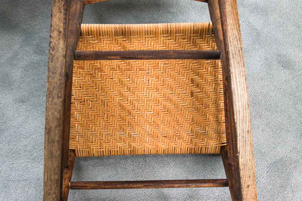 Antique Oak Sewing Rocker