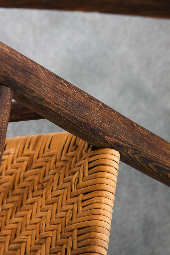 Antique Oak Sewing Rocker
