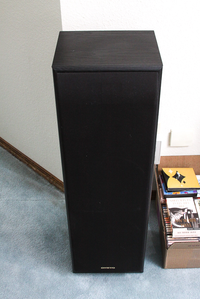 Onkyo Stereo System, Tower Speakers and Cabinet