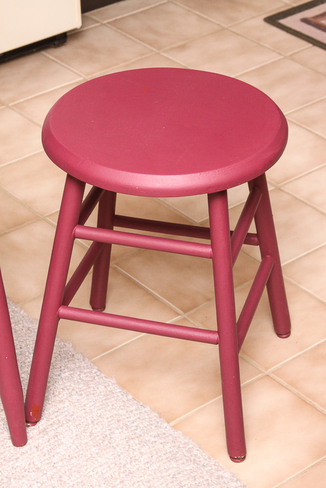 Painted Farmhouse Style Chair and Milking Stool