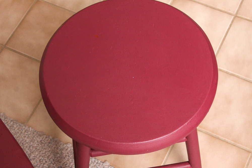 Painted Farmhouse Style Chair and Milking Stool