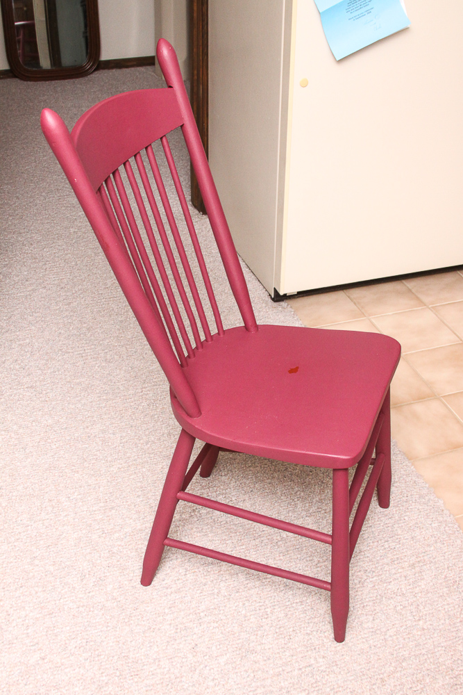 Painted Farmhouse Style Chair and Milking Stool