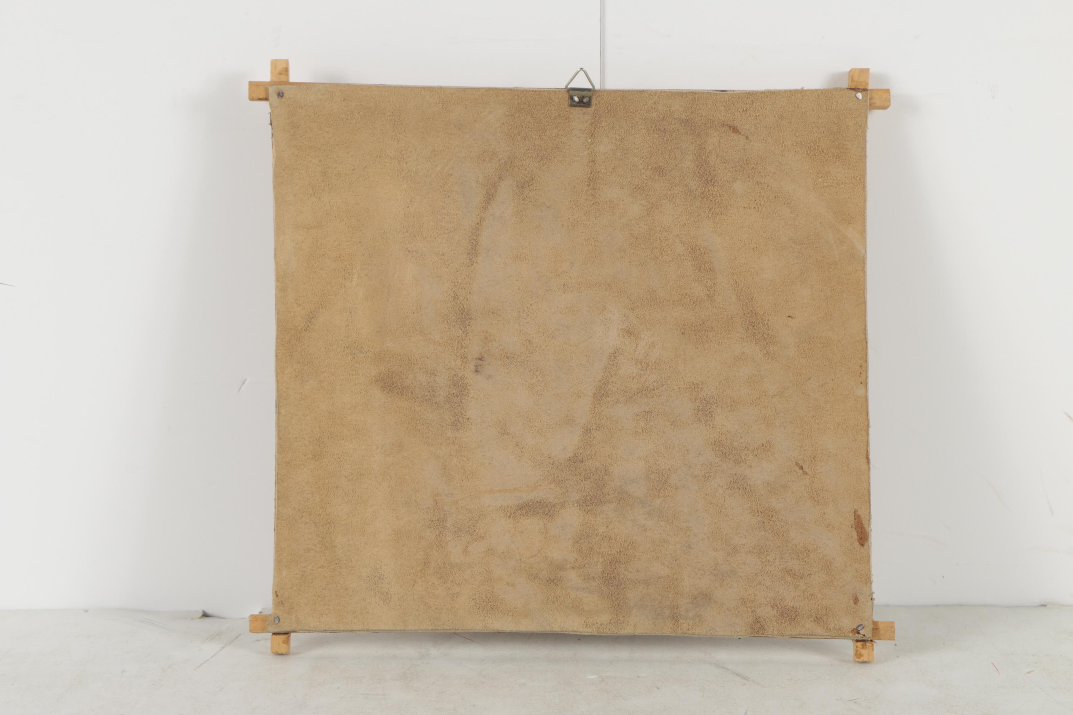 Pyrography on Hide "El Salvador C.A."