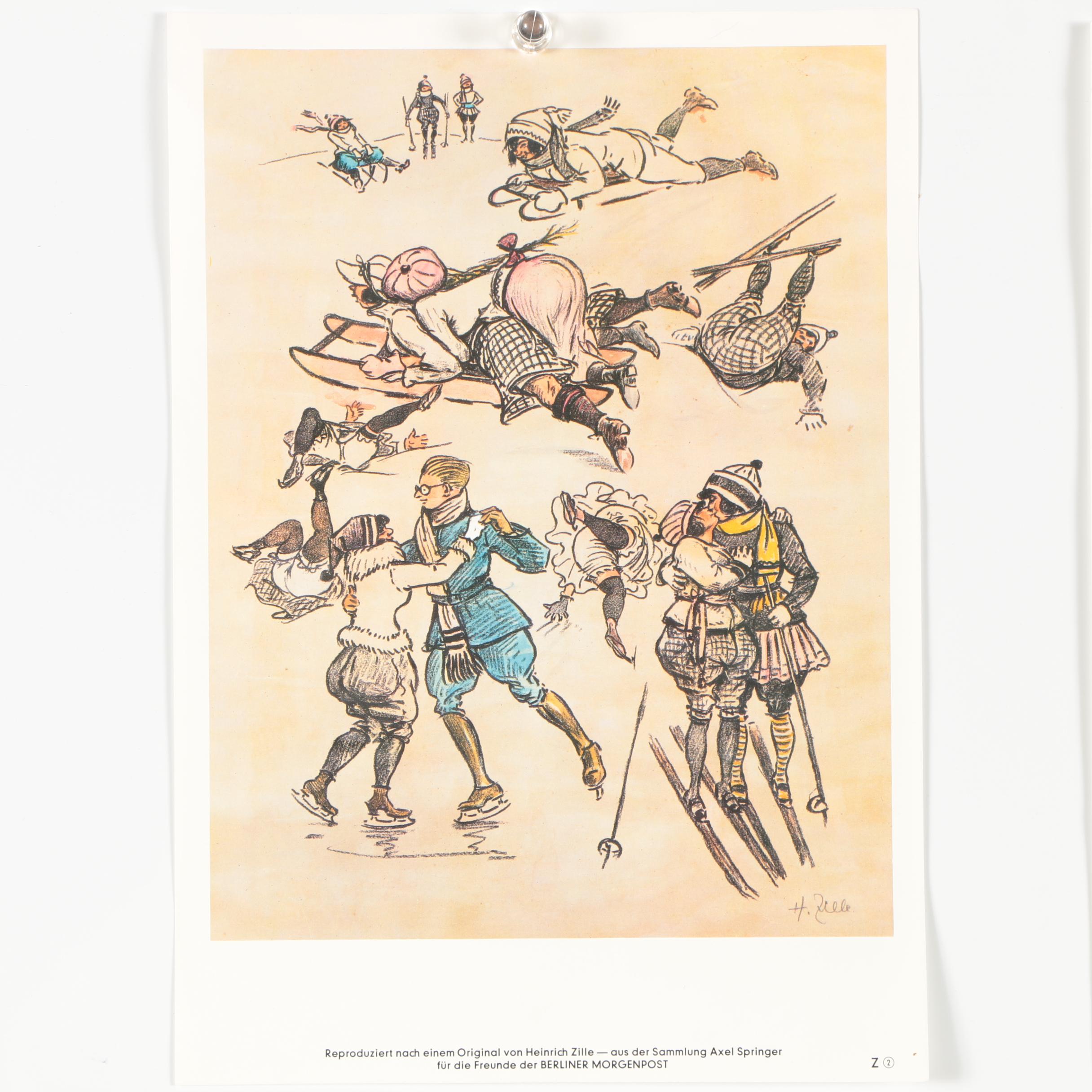 Offset Lithographic Reproduction Prints Featuring "New Yorker Magazine" Cover