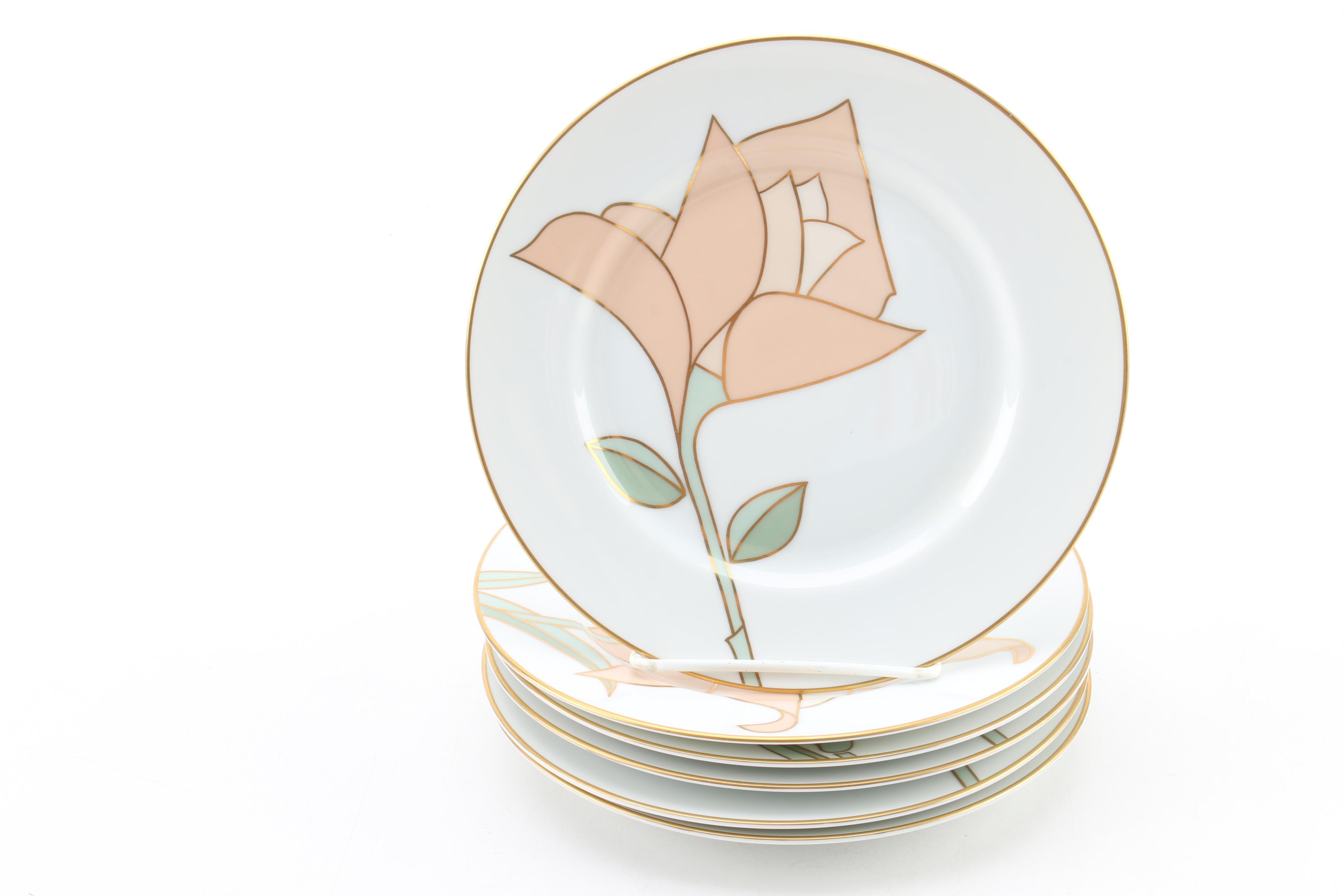 Vintage Fitz and Floyd "Fleur De Paris" Dessert Service