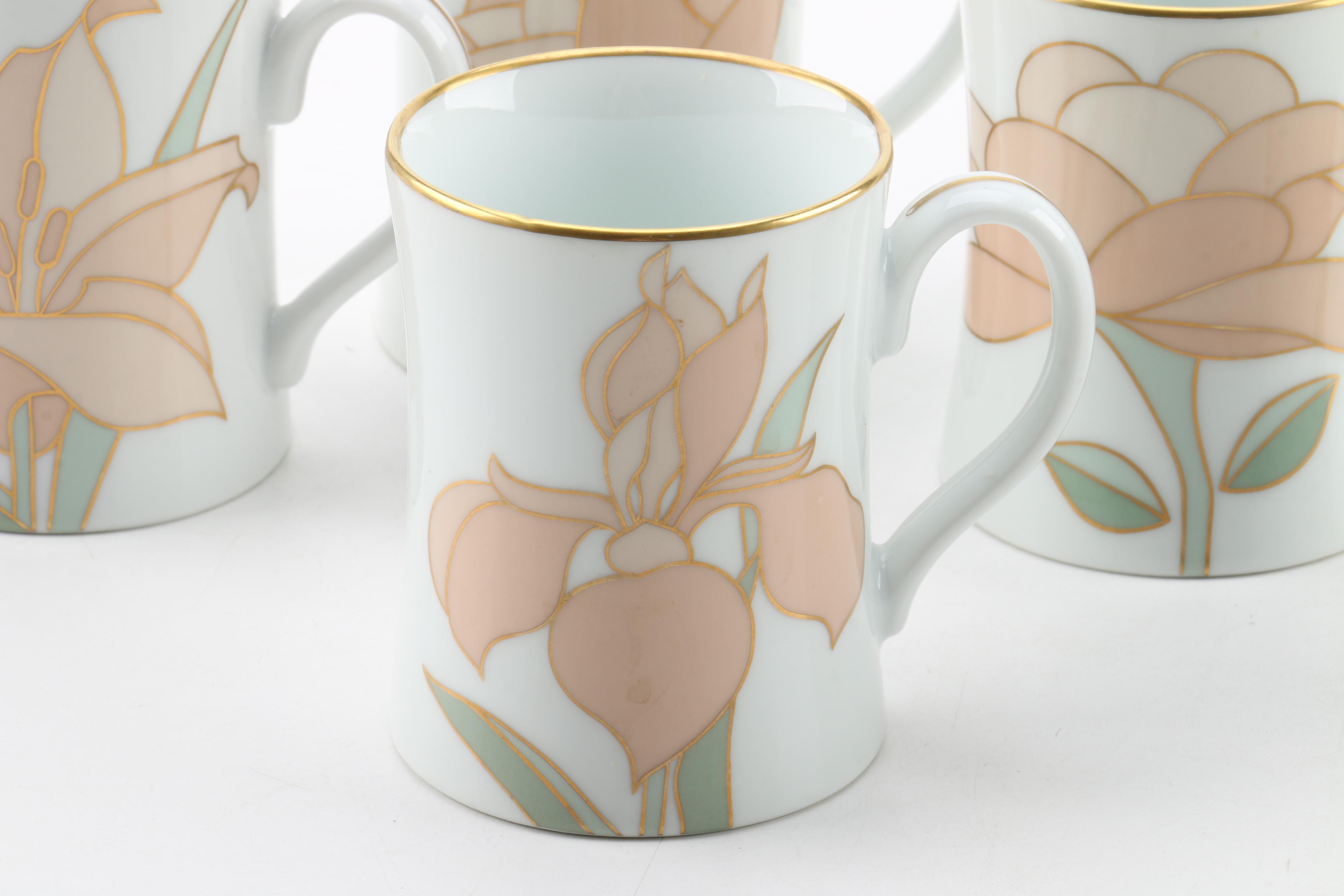 Vintage Fitz and Floyd "Fleur De Paris" Dessert Service