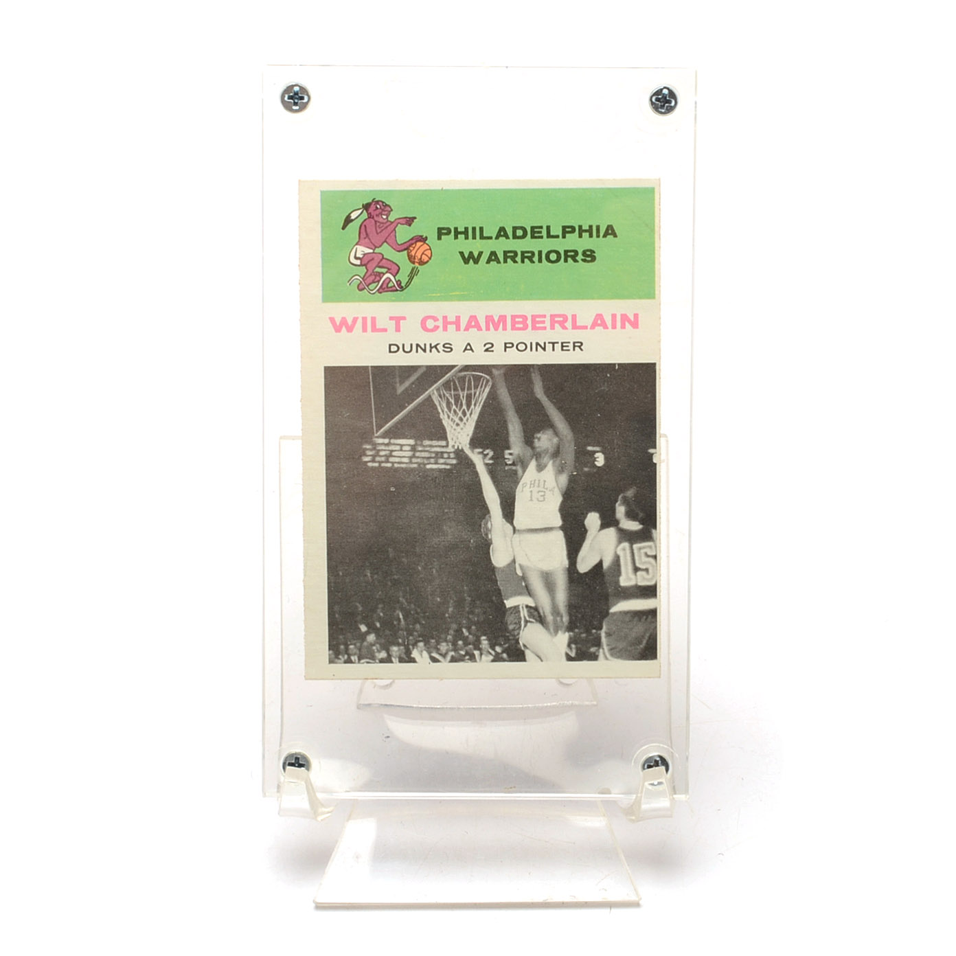 1961 Wilt Chamberlain Warriors Fleer Rookie Card