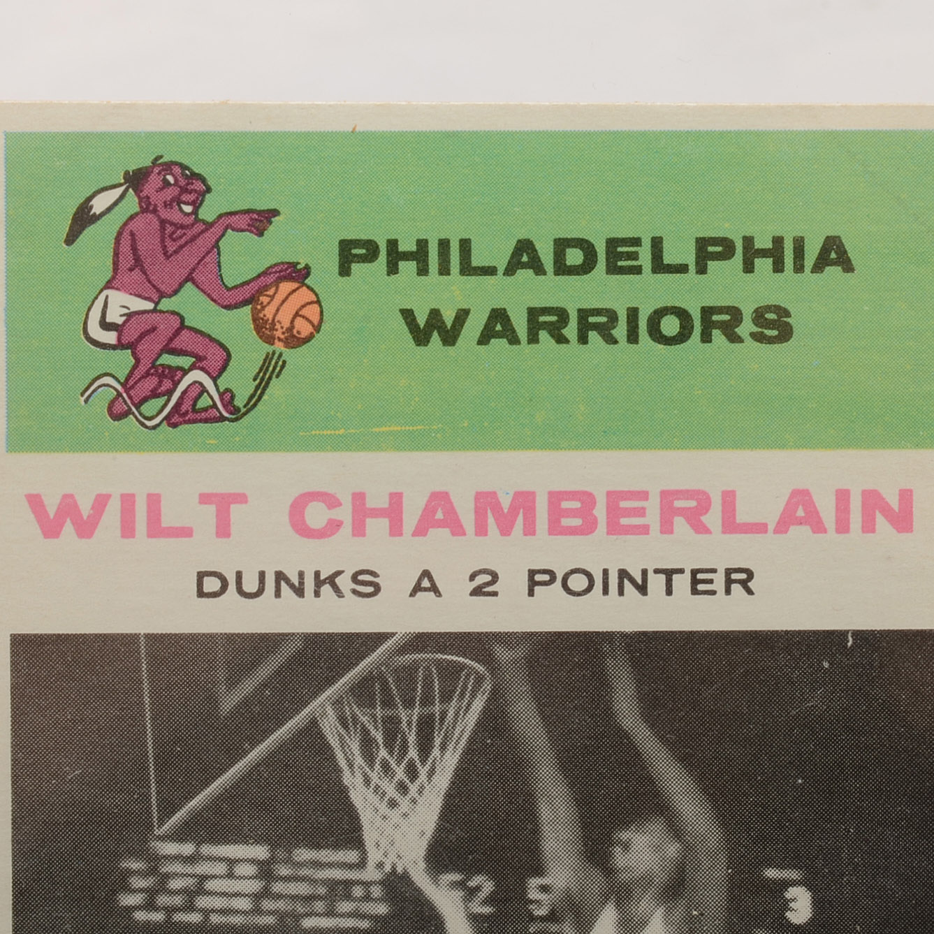 1961 Wilt Chamberlain Warriors Fleer Rookie Card