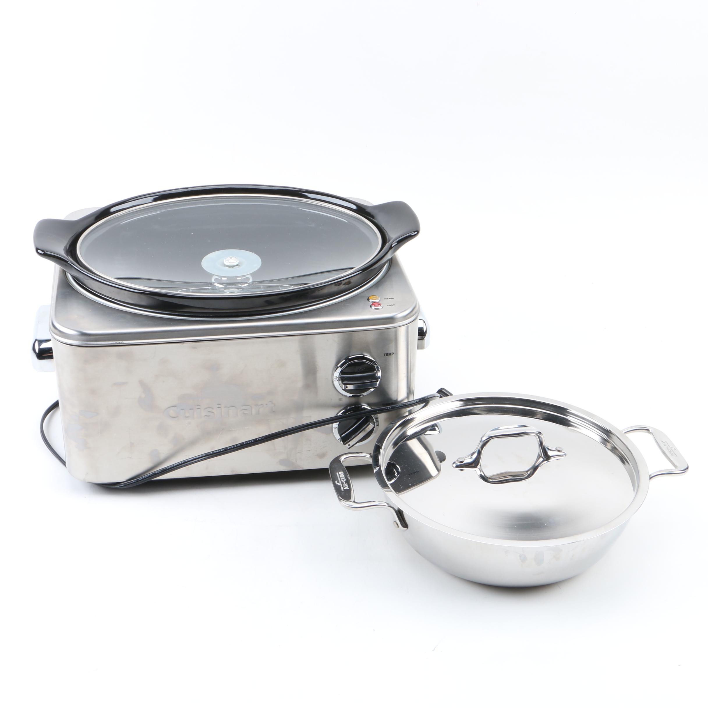 Cuisinart Slower Cooker and All-Clad Stainless Dutch Oven