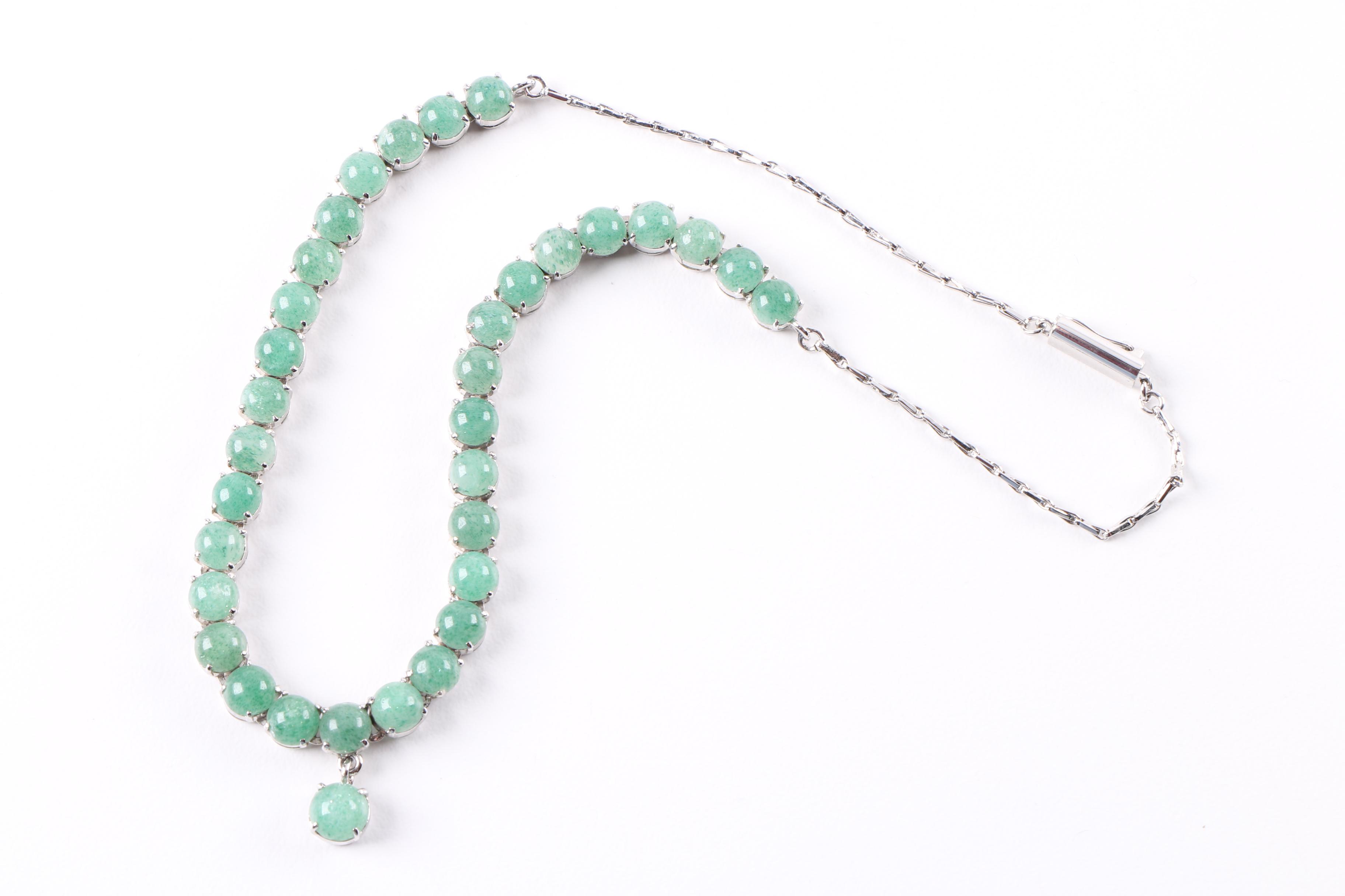 Sterling Silver and Gold-Tone Aventurine and Glass Jewelry Selection