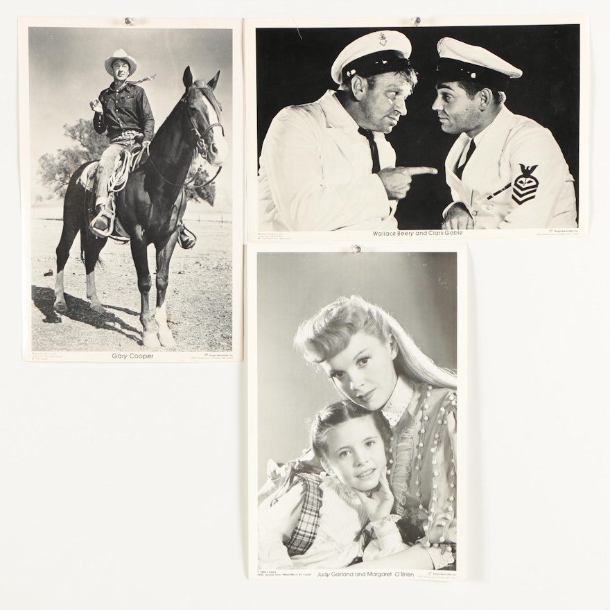 Halftone Reproduction Prints After Mid-Century Film Promo Stills