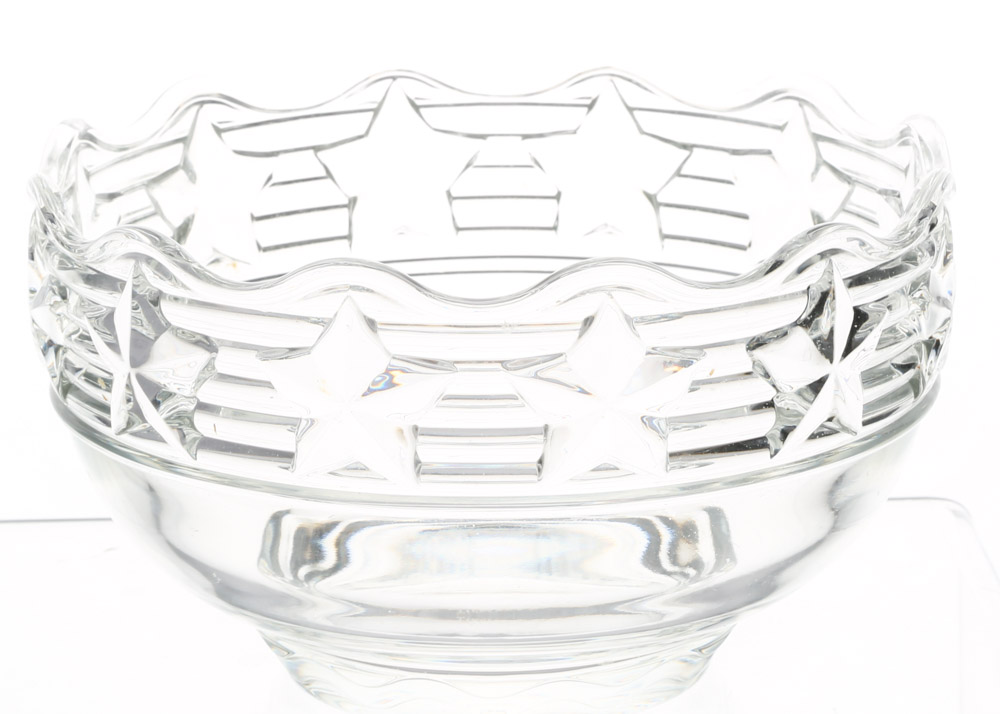 Tiffany & Co. "Stars" Crystal Bowl