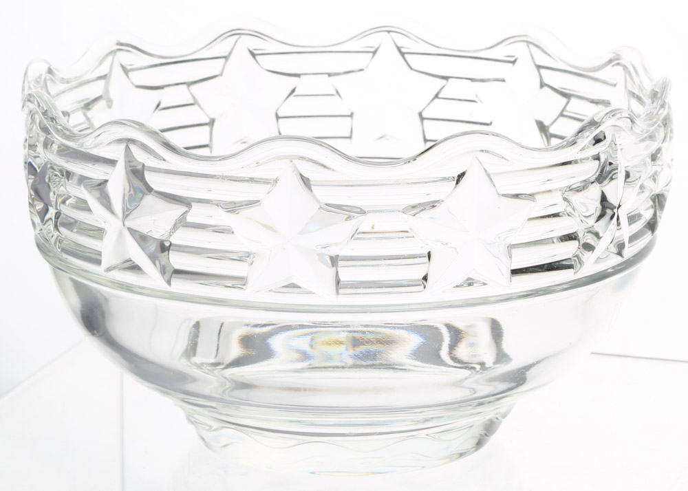 Tiffany & Co. "Stars" Crystal Bowl