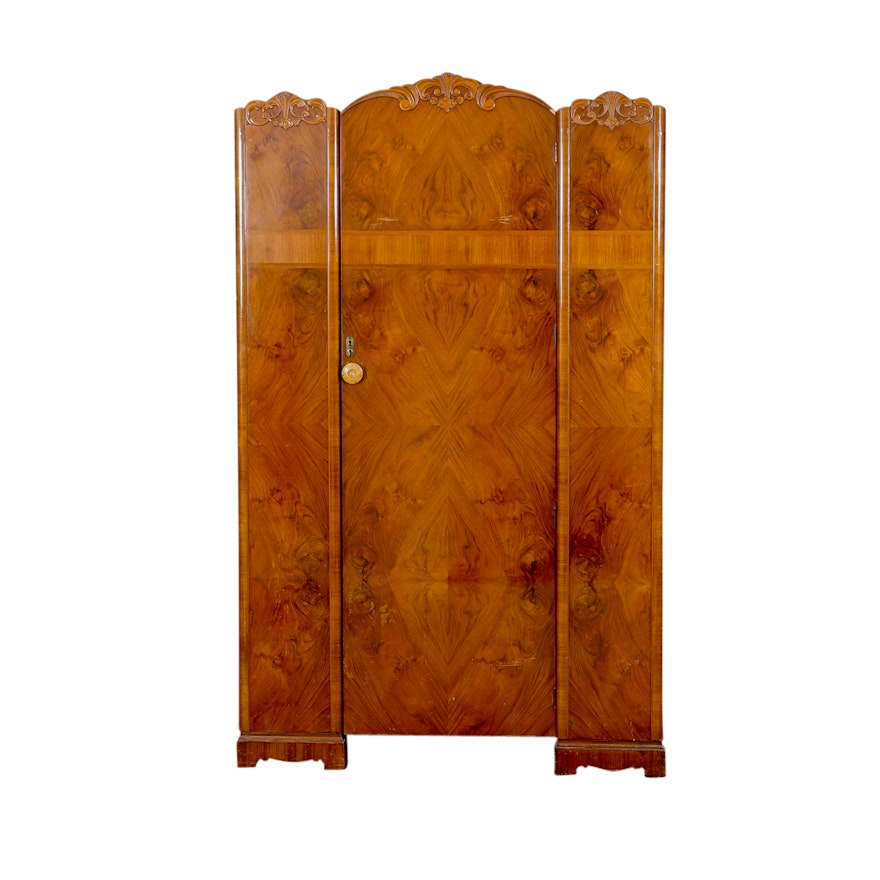 Vintage Art Deco Style Wardrobe