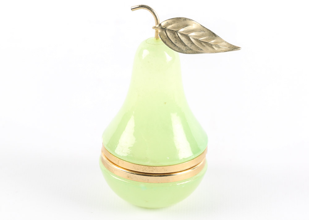 Vintage Alabaster Vanity Boxes