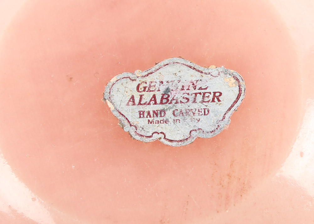 Vintage Alabaster Vanity Boxes