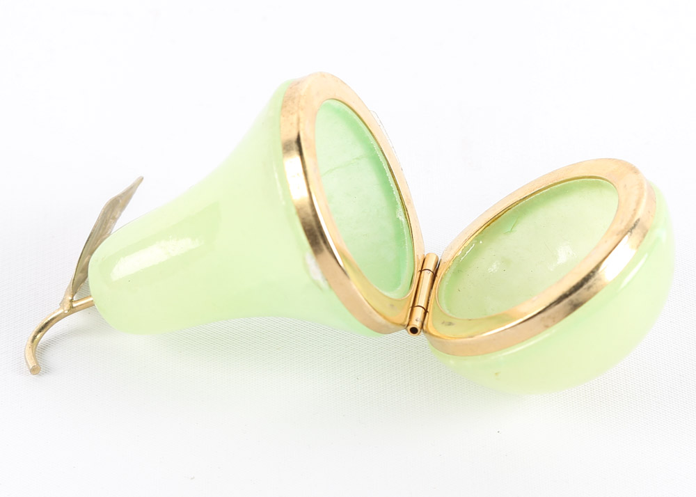 Vintage Alabaster Vanity Boxes