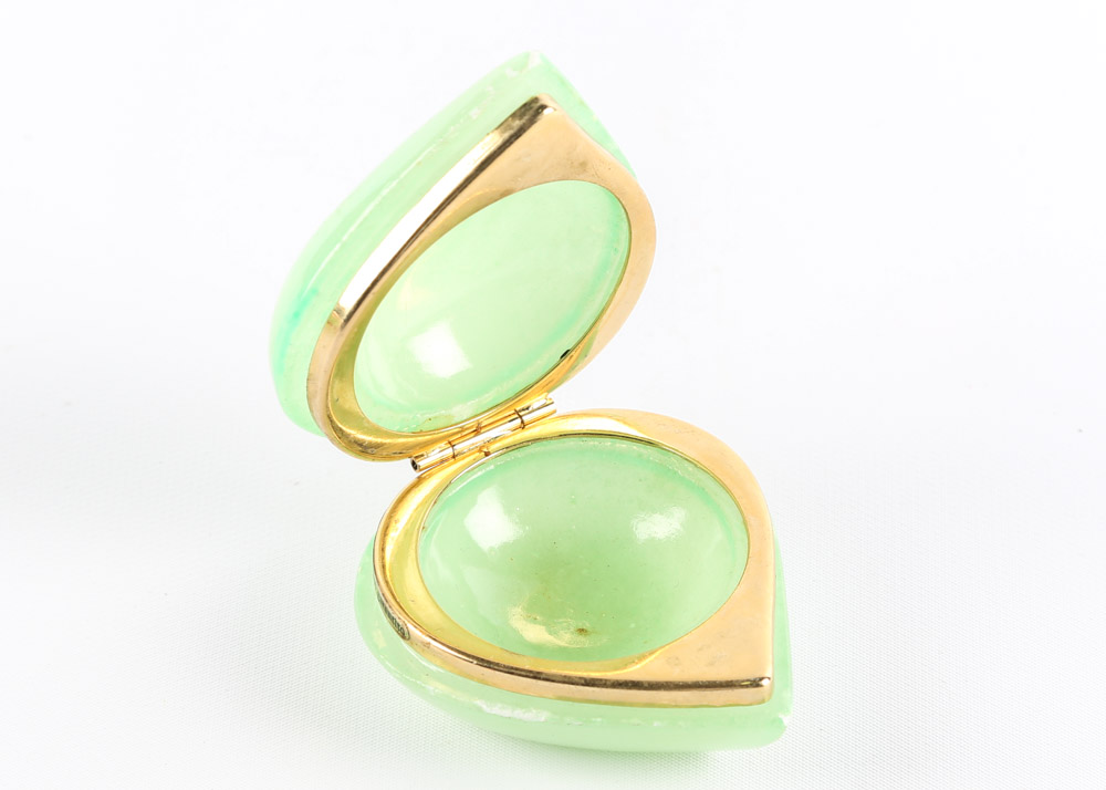 Vintage Alabaster Vanity Boxes