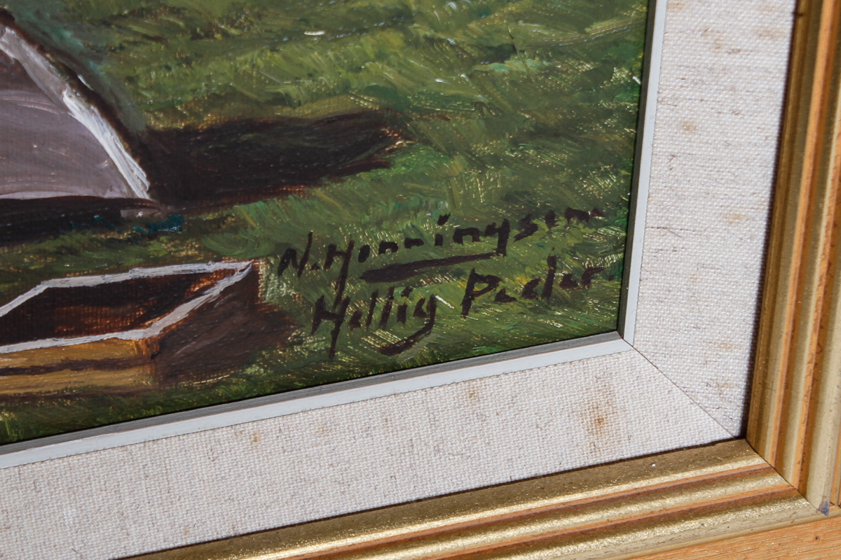 Niels A. Henningsen Oil on Canvas