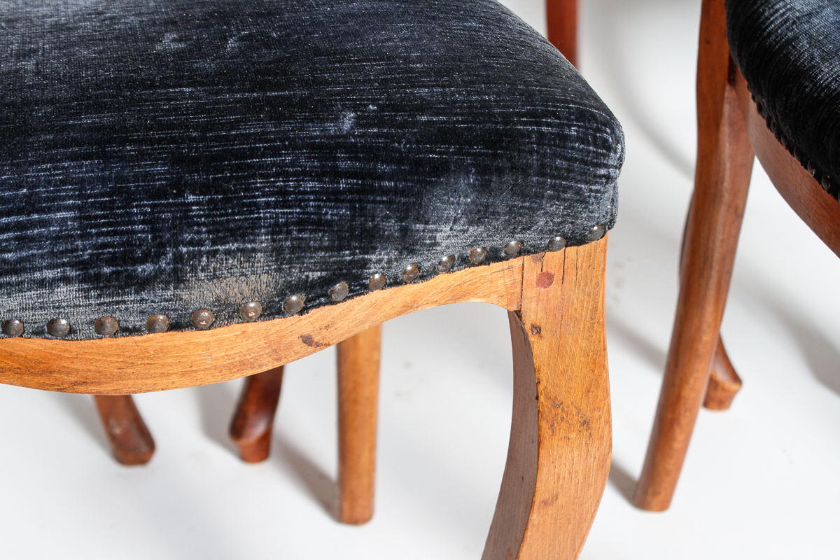 Antique Victorian Balloon Back Dining Chairs