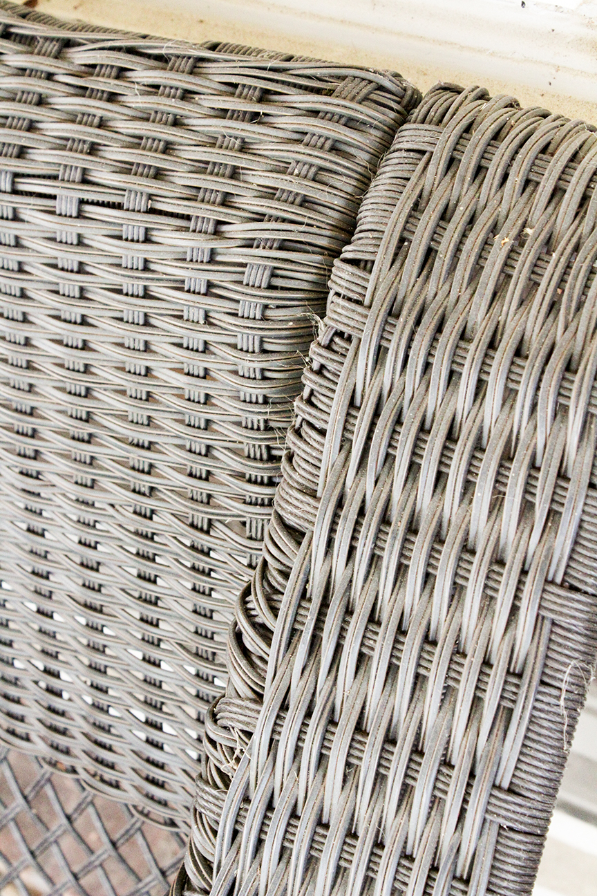 Resin Wicker Patio Sofa and Side Tables with Outdoor Covers