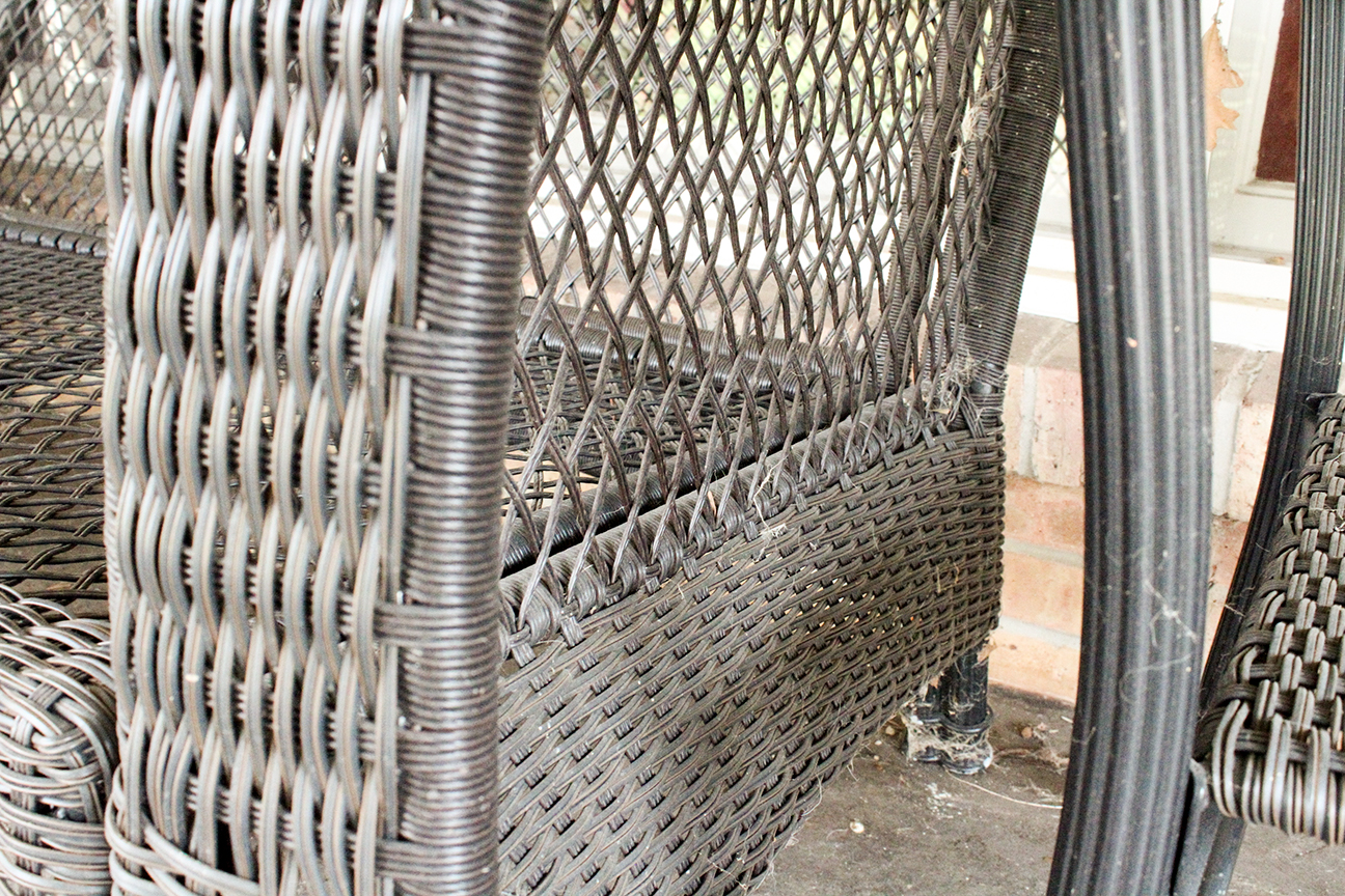 Resin Wicker Patio Sofa and Side Tables with Outdoor Covers