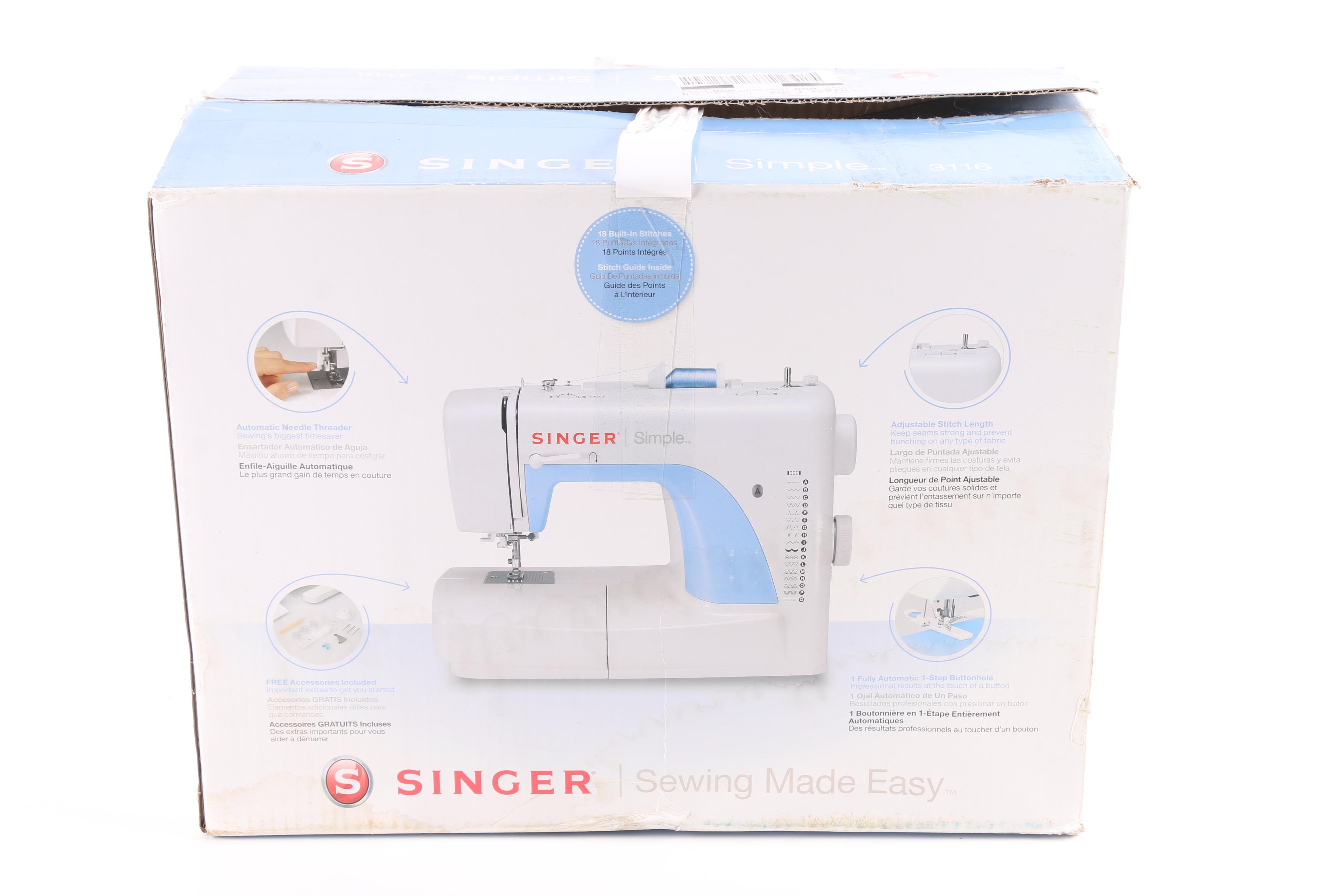 Singer "Simple" Sewing Machine with Books