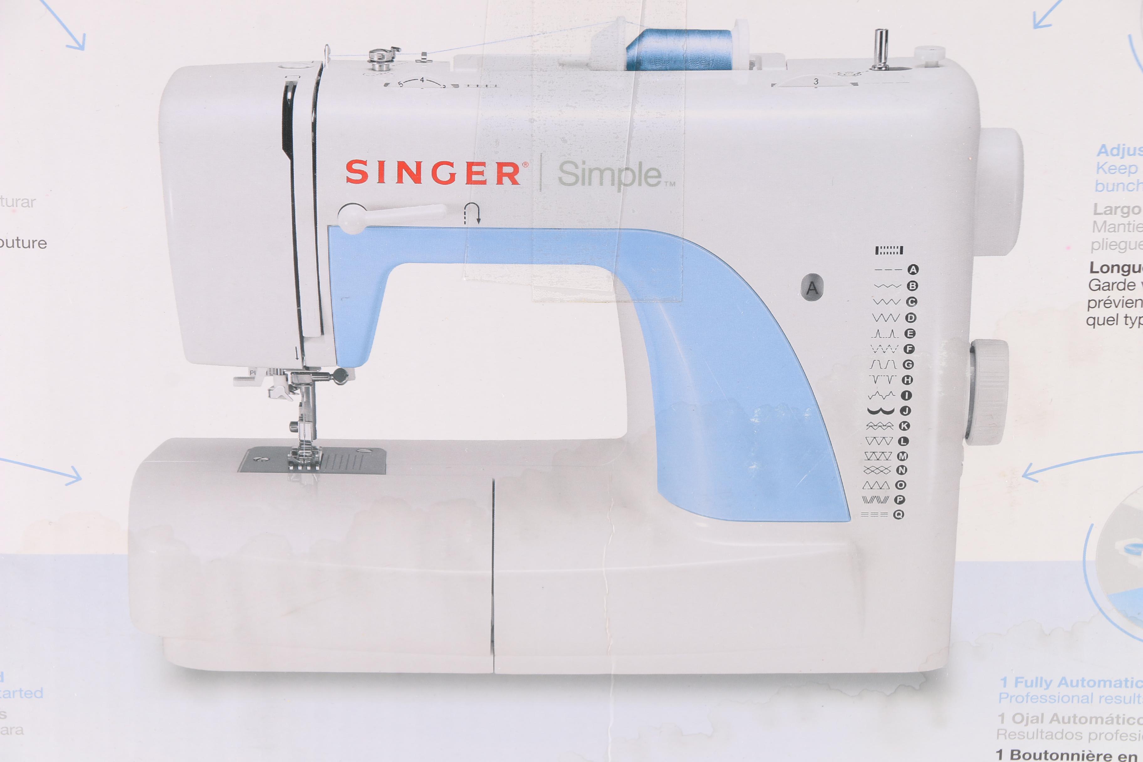 Singer "Simple" Sewing Machine with Books