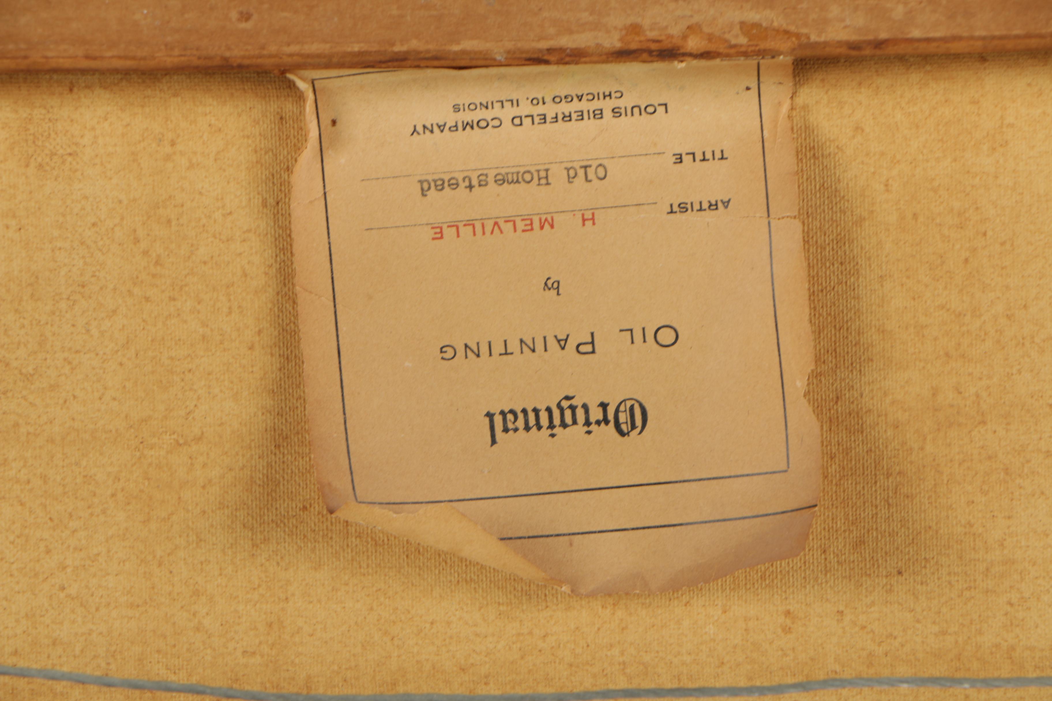 H. Melville Oil Painting "Old Homestead"