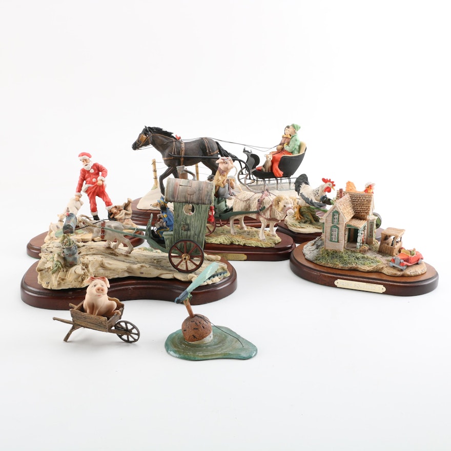 Group of Schmid Figurines with Bases by Lowell Davis