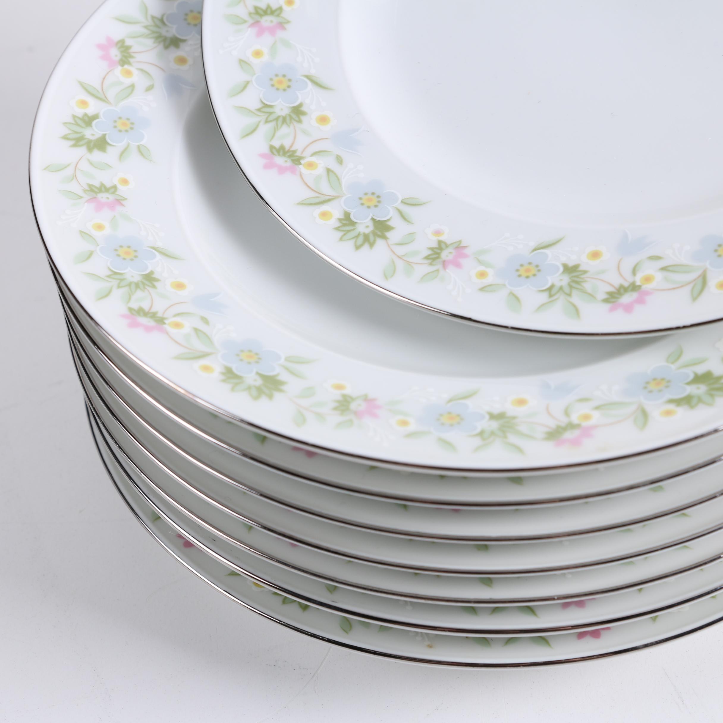 Vintage Johann Haviland "Forever Spring" Tableware Service for Eight