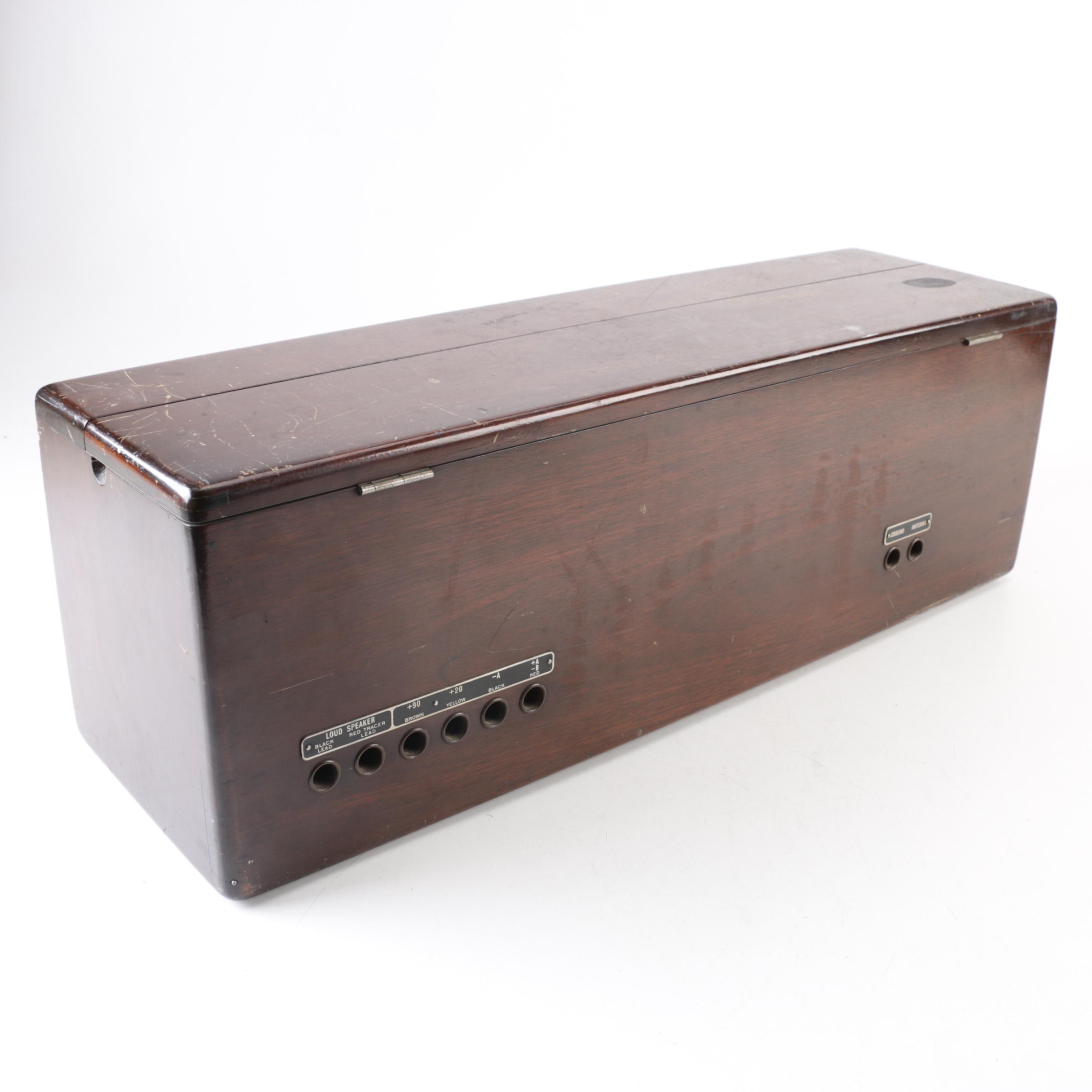 Atwater Kent "Big Box" Broadcast Receiver 4640 Model 20