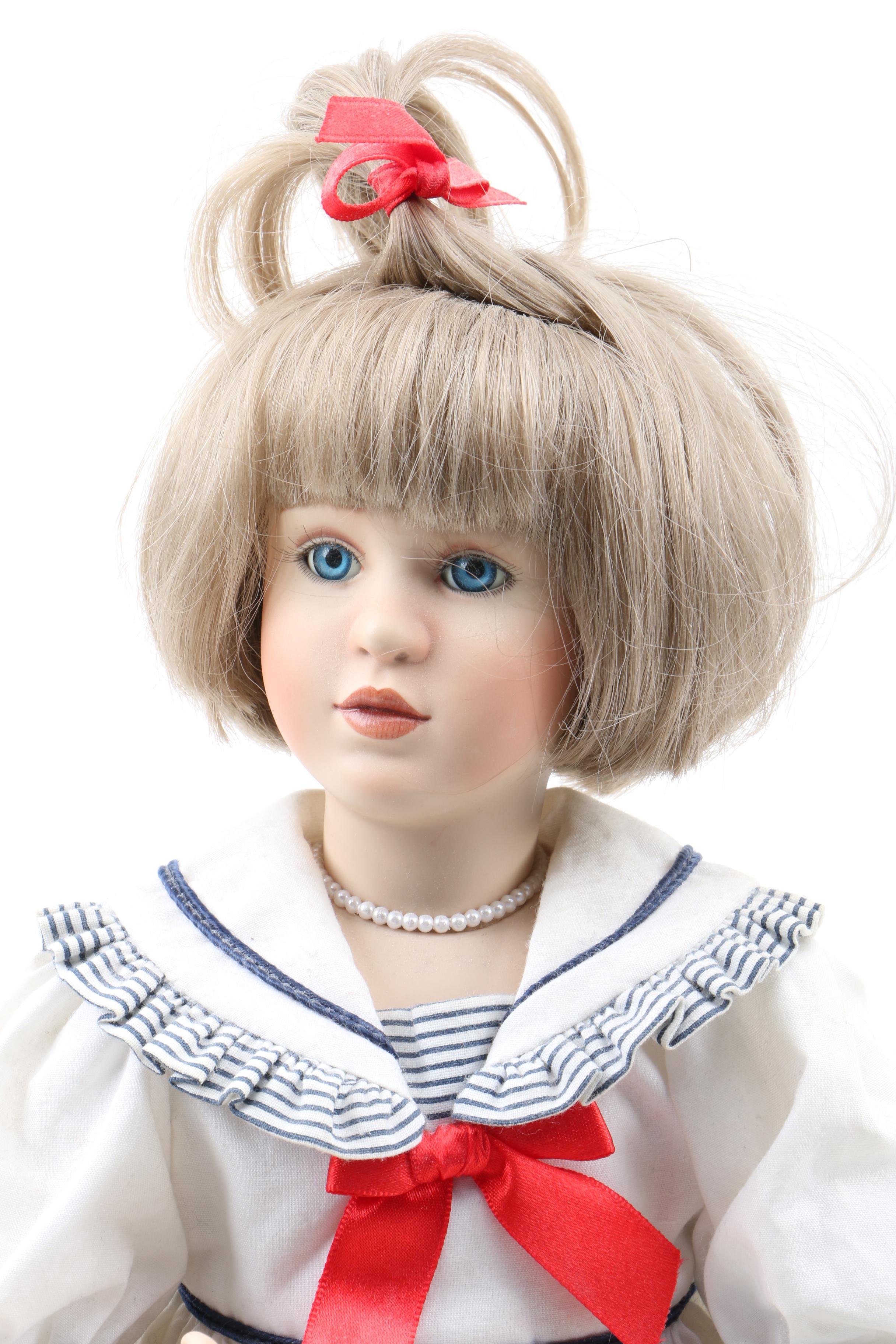 Pamela Phillips Signed "Madeline & Harry" Porcelain Doll