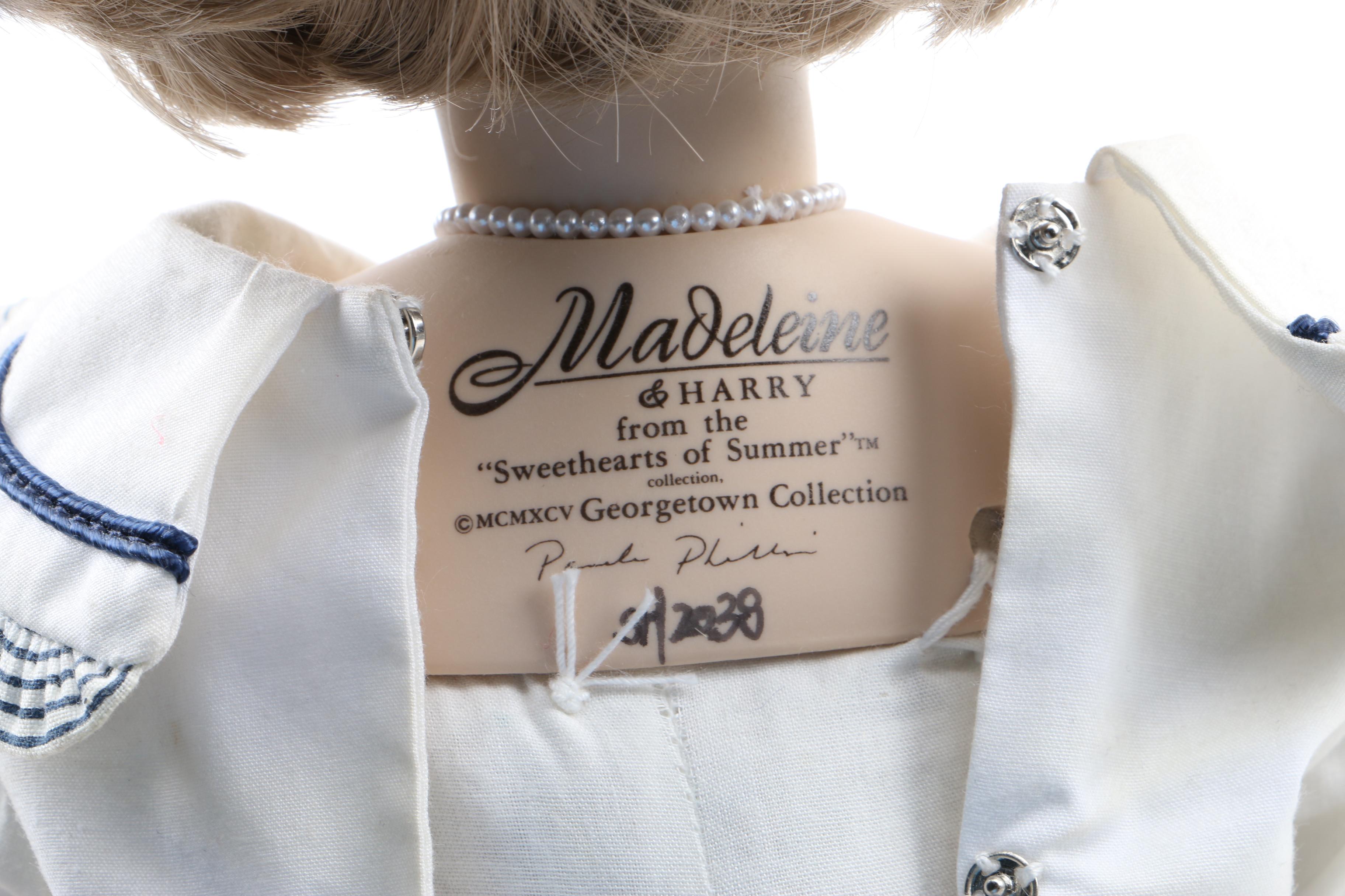 Pamela Phillips Signed "Madeline & Harry" Porcelain Doll