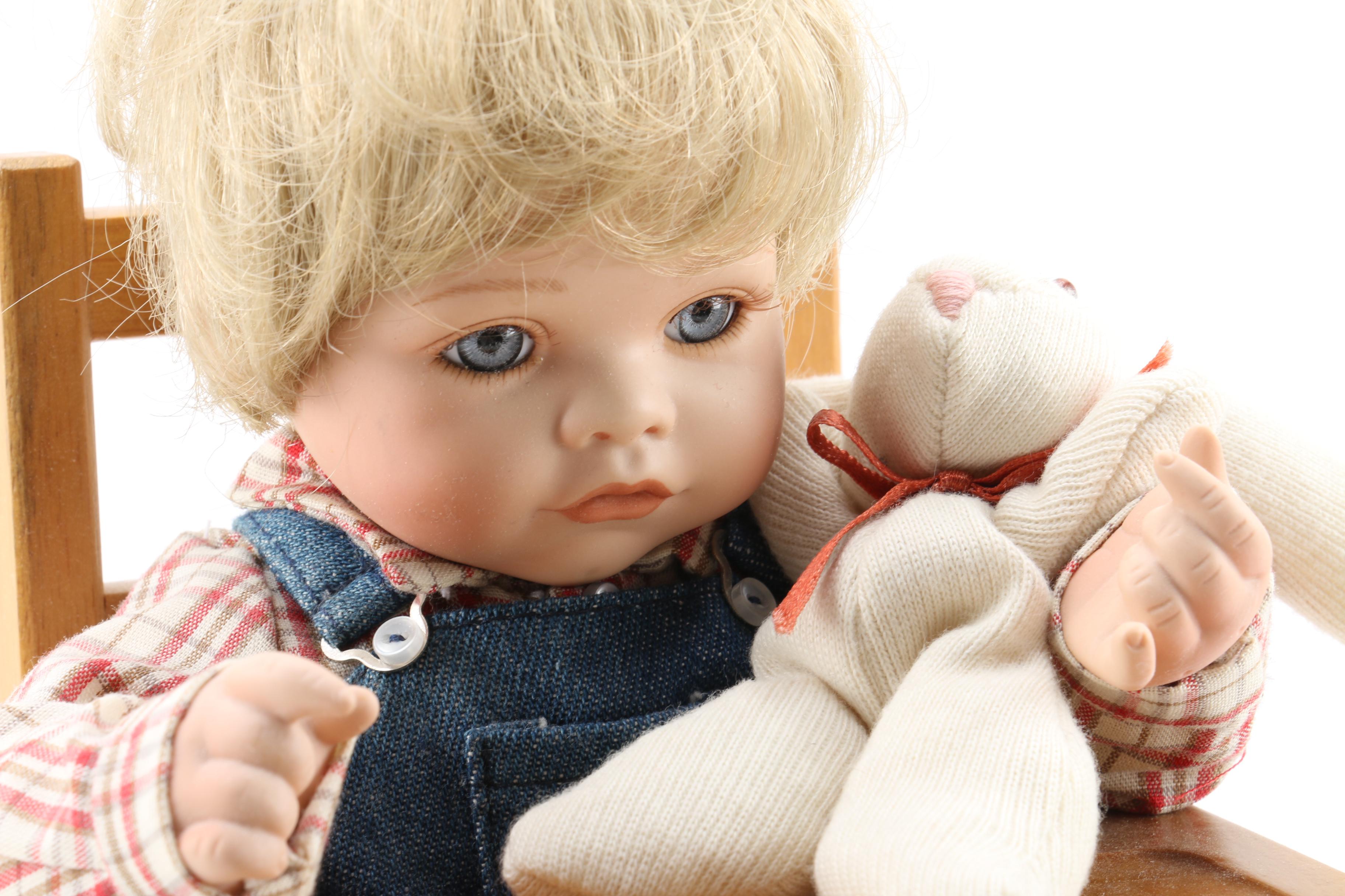 Georgetown Collection "Eric" and Broadway Collection Porcelain Dolls