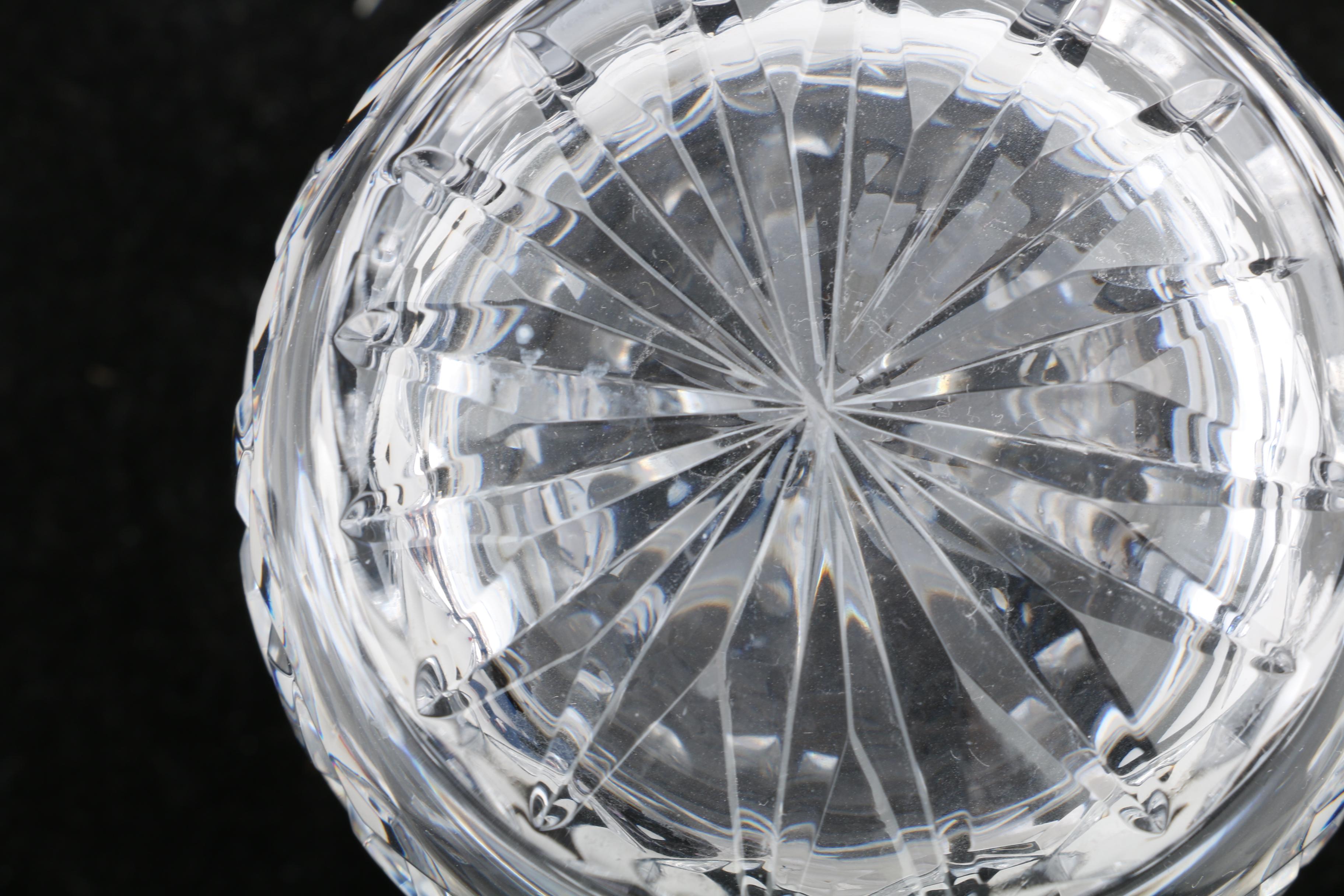 Waterford Crystal "Lismore" Perfume Bottles and "Eternity" Tray