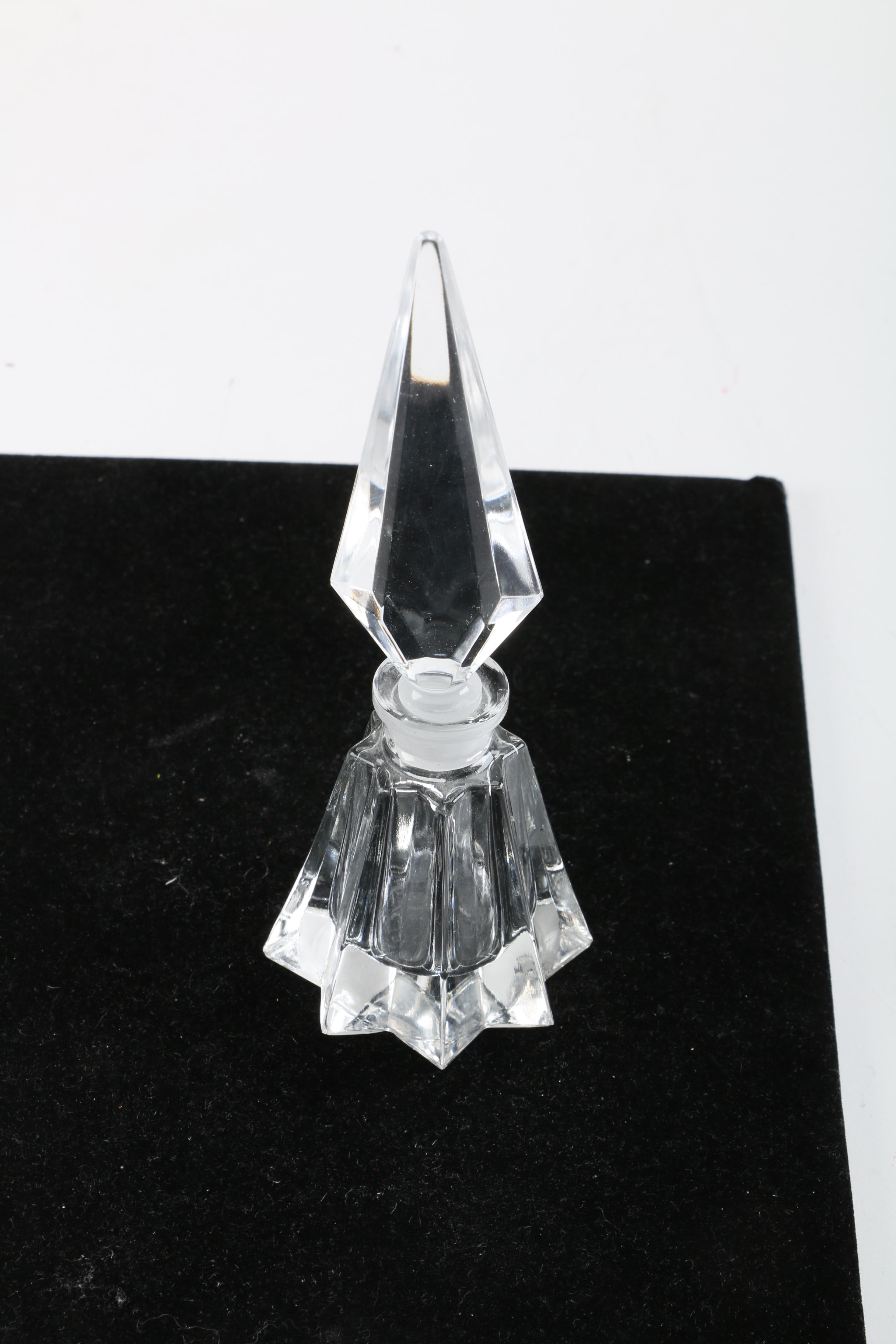 Waterford Crystal "Lismore" Perfume Bottles and "Eternity" Tray