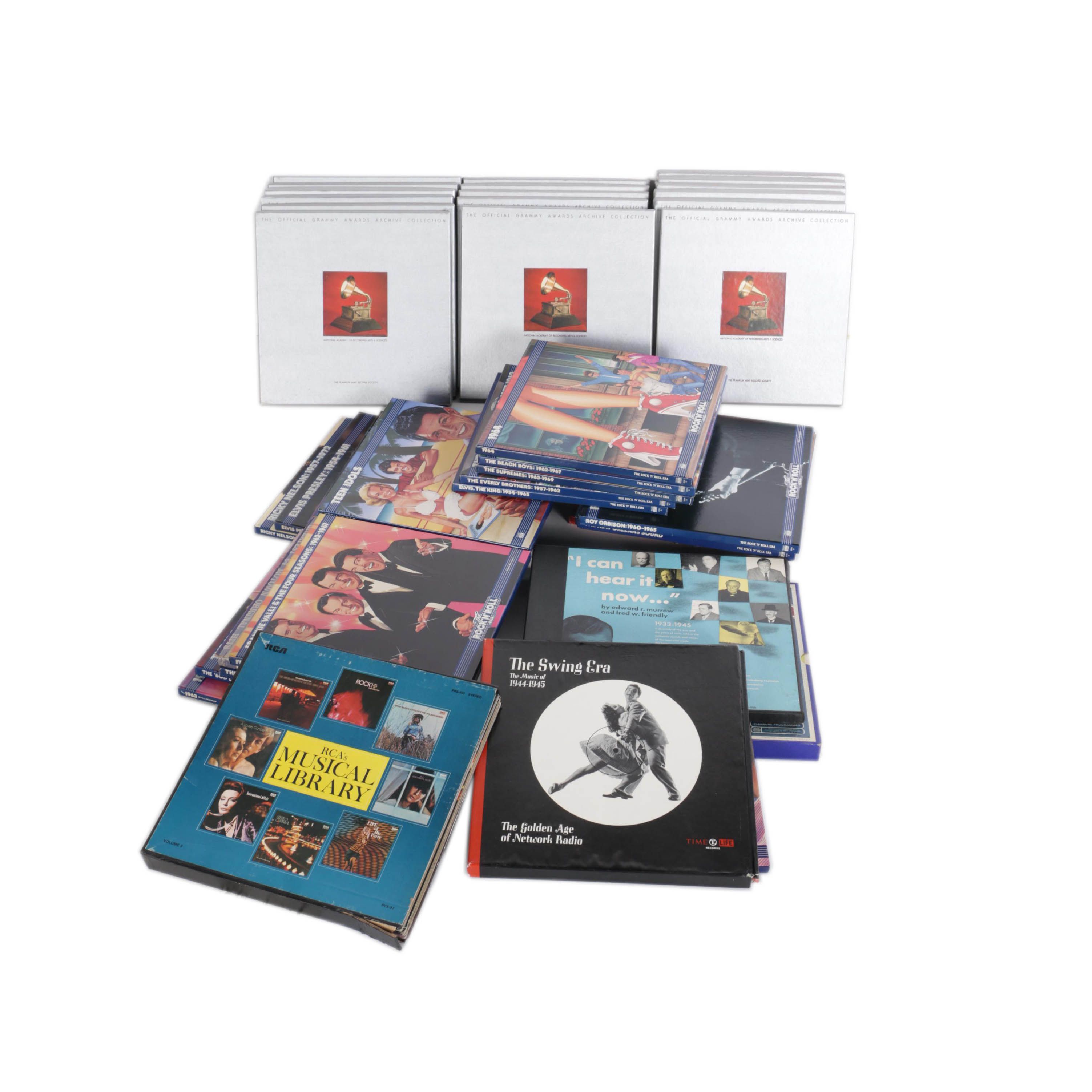 Record Boxed Sets Including Grammy Collection, Time Life "Rock 'N' Roll Era"