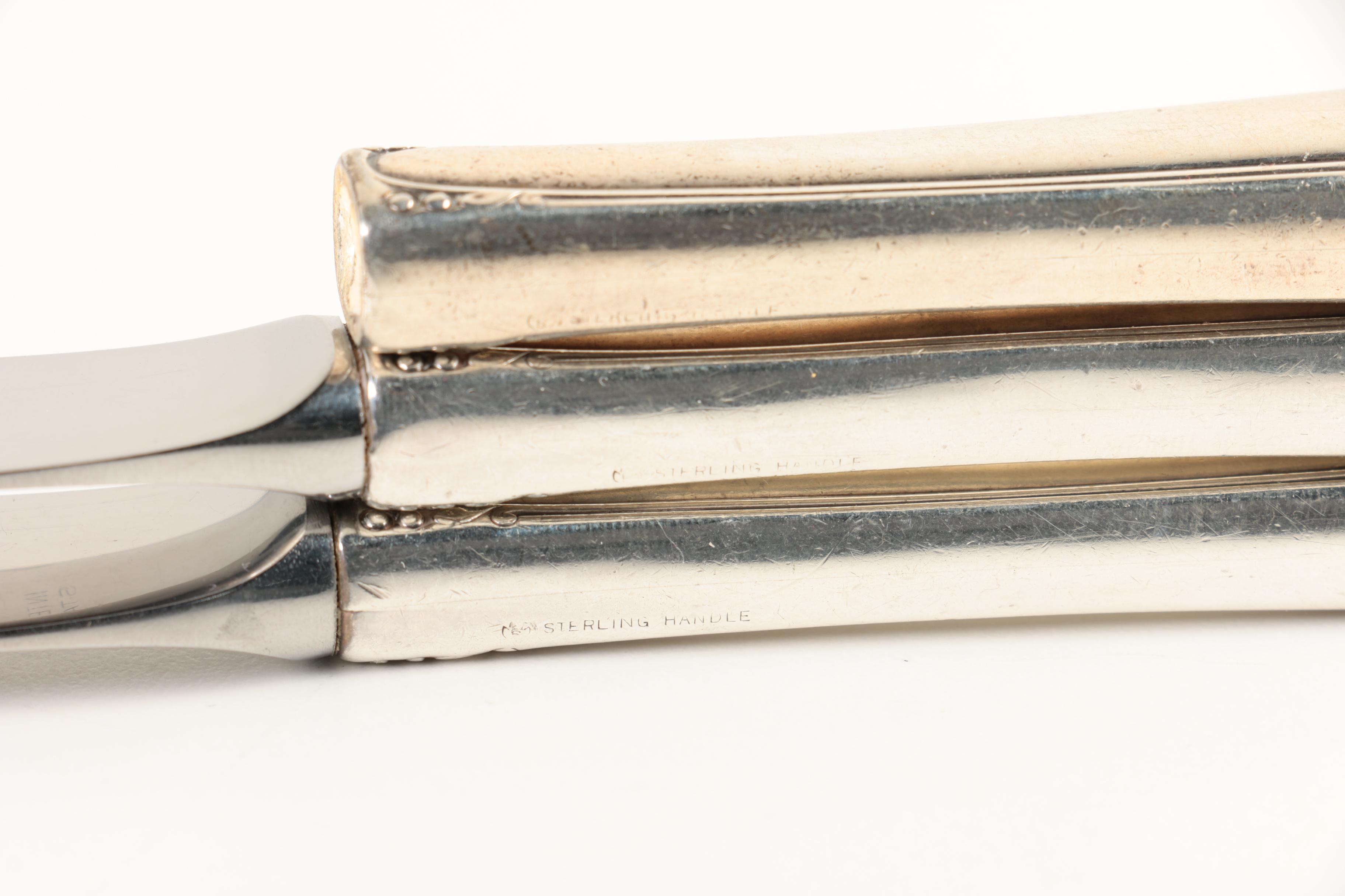 International Silver Co. "Spring Glory" Sterling Silver Flatware Set